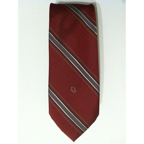 Christian Dior Monsieur CHRISTIAN DIOR VINTAGE MENS 95%POLYESTER 5%SILK TIE WIDTH:3" Size ONE SIZE - 2 Thumbnail