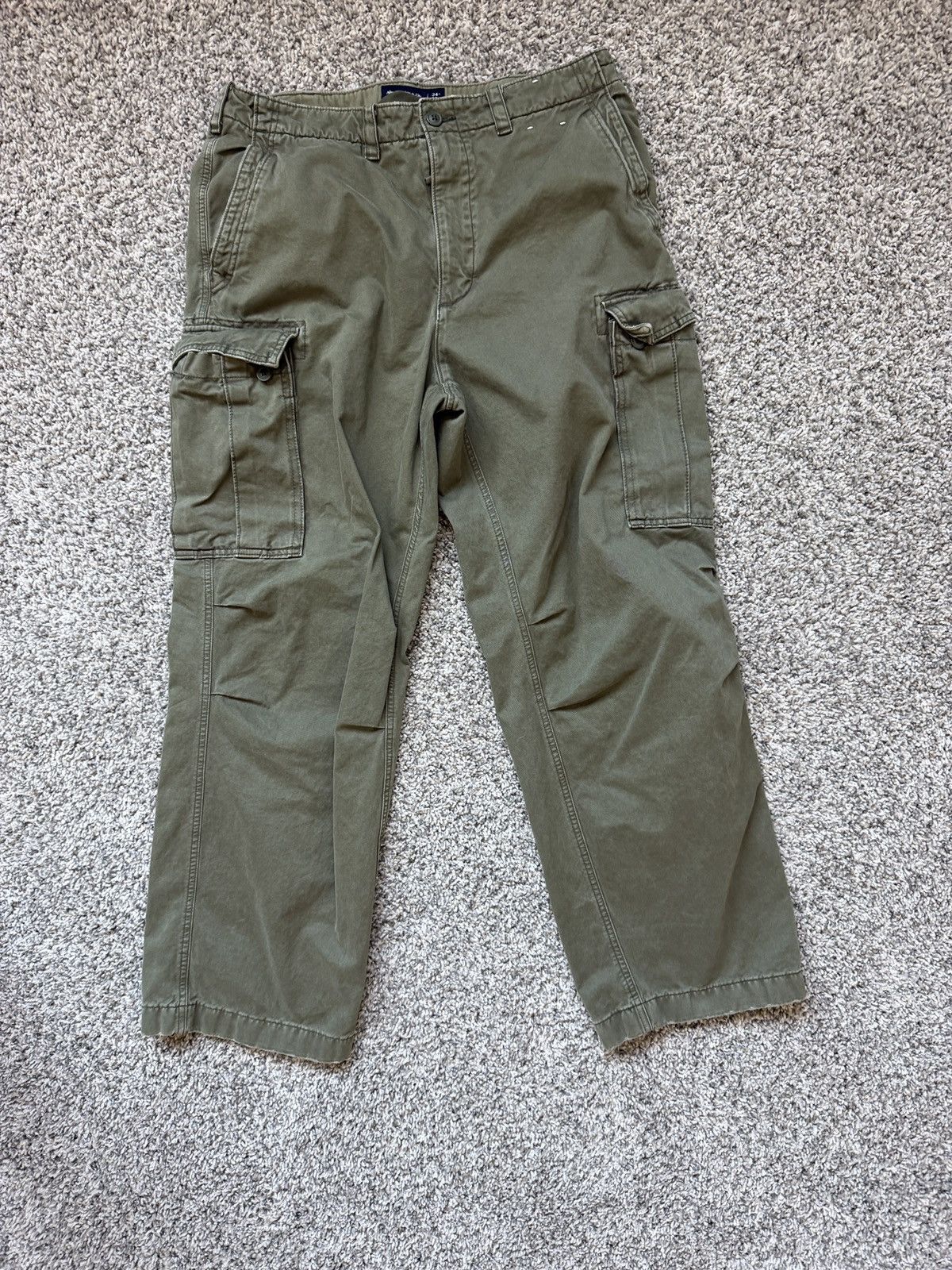 Abercrombie & Fitch Abercrombie Baggy Cargo Pants Size US 34 / EU 50 - 2 Thumbnail