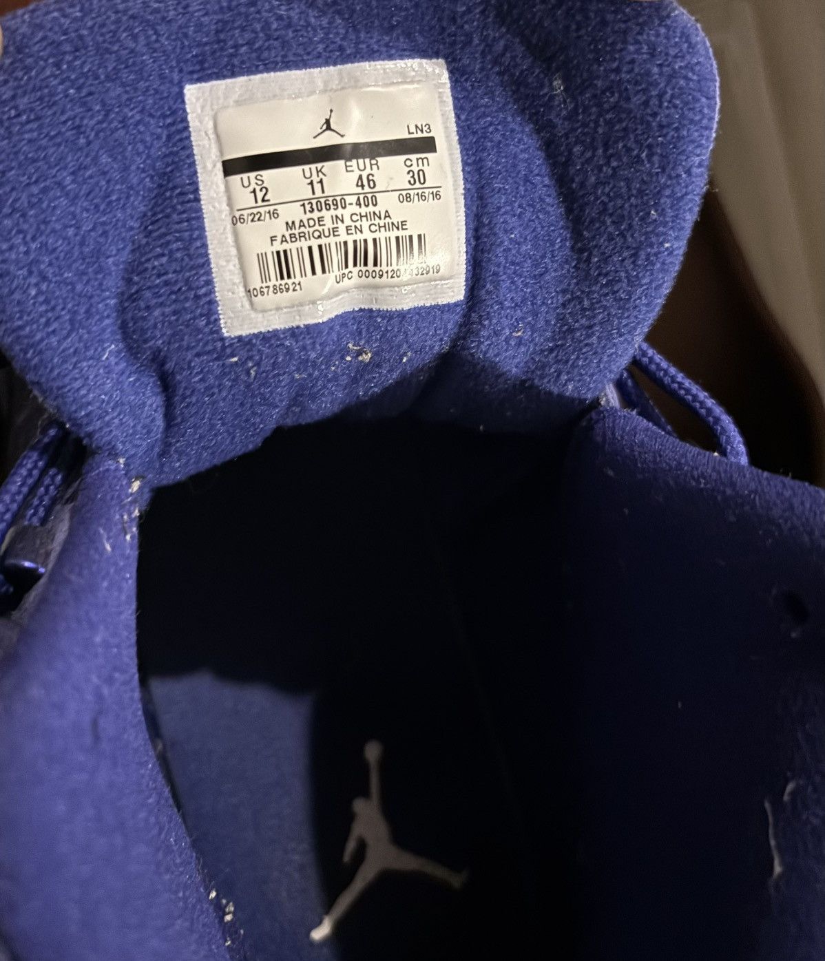 Jordan Brand Jordan 12 Deep Royal Size US 12 / EU 45 - 5 Thumbnail