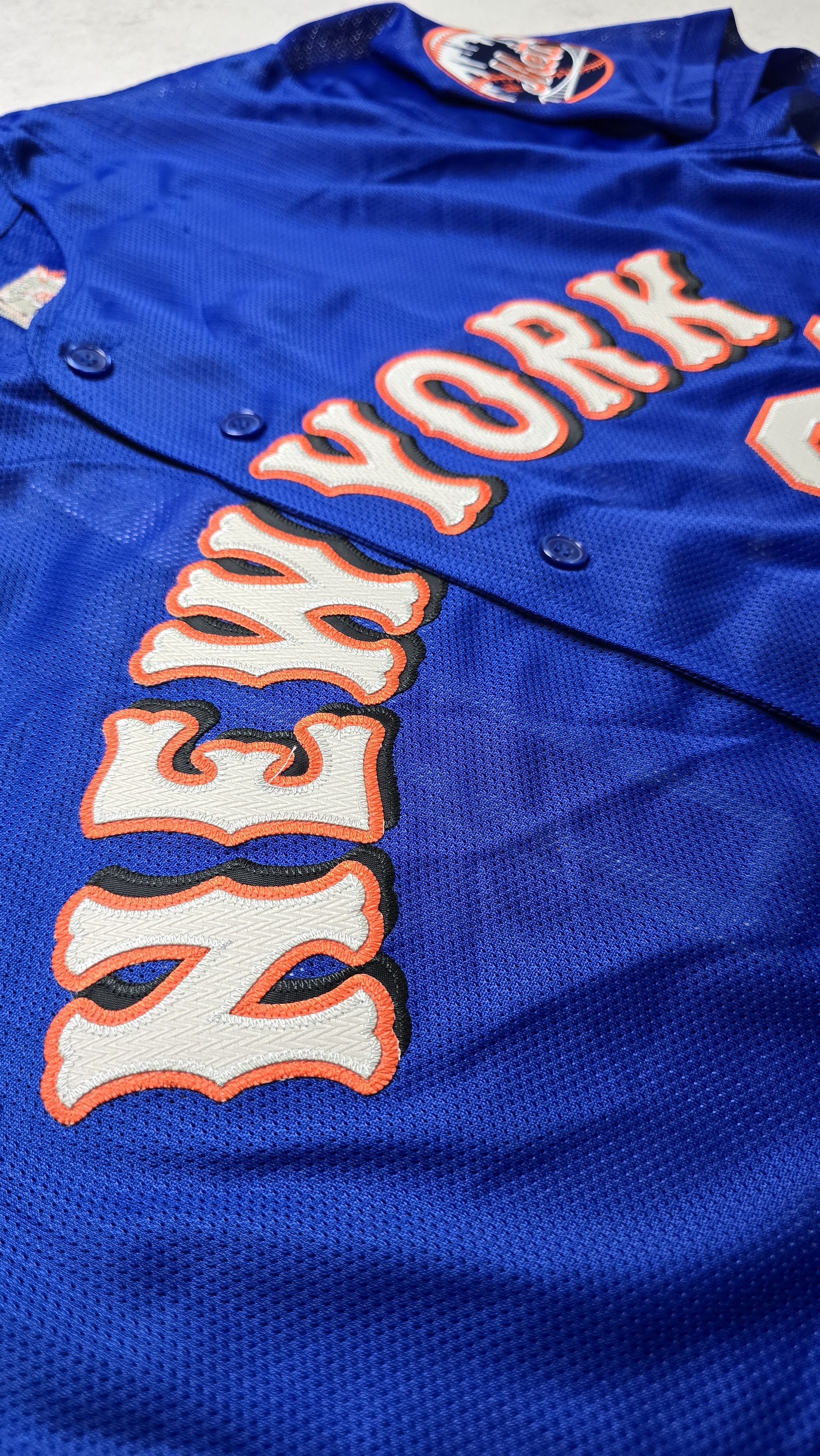 Mitchell & Ness Mike Piazza New York Mets 1999 Button Jersey Size US XXL / EU 58 / 5 - 11 Thumbnail