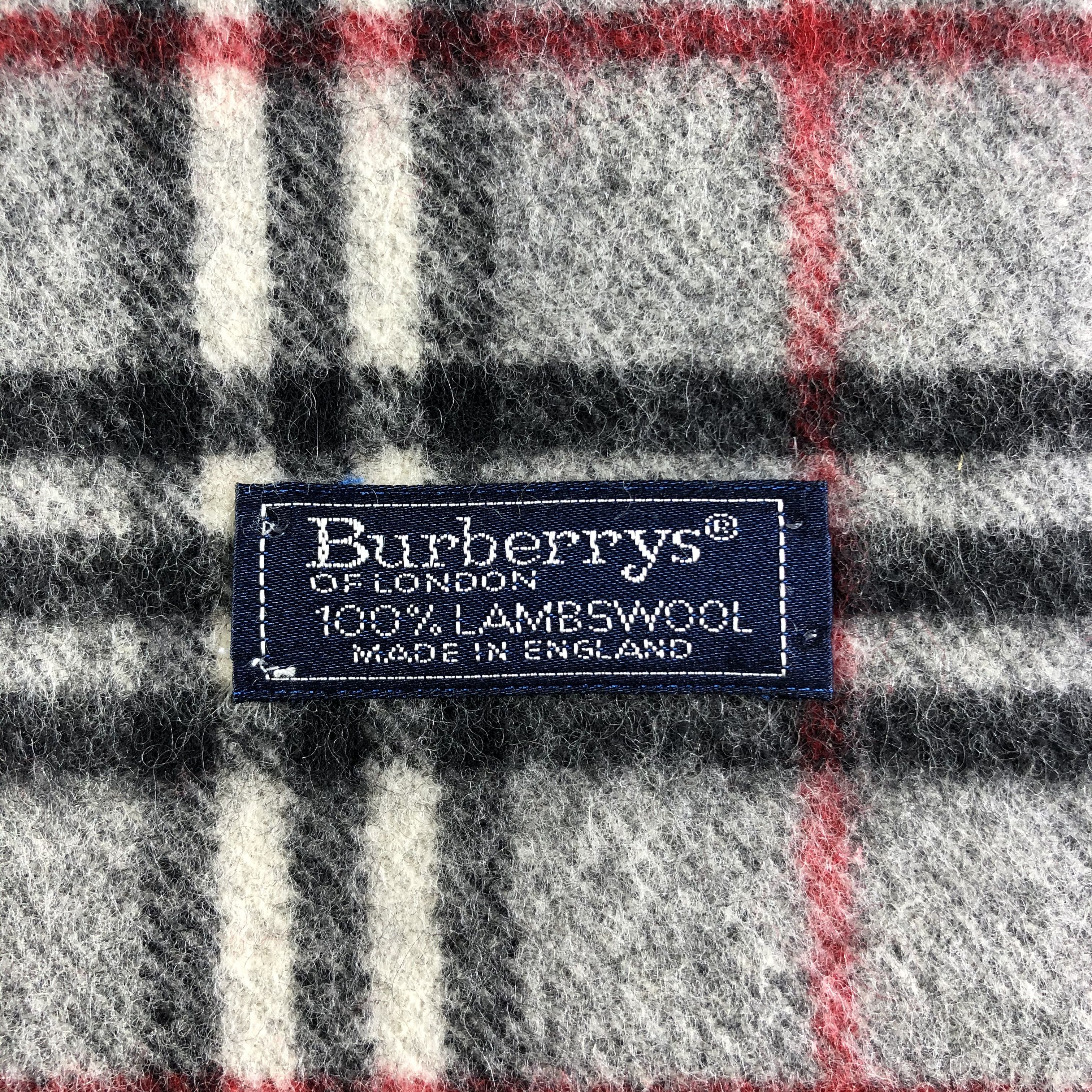 Burberry Burberrys Lambswool Scarf / Muffler / Neckwear Size ONE SIZE - 4 Thumbnail