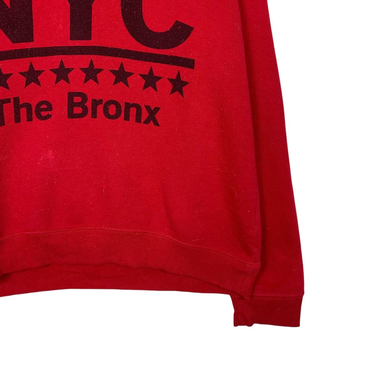 Japanese Brand NYC The Bronx Red Crewneck Sweatshirt Size US L / EU 52-54 / 3 - 4 Thumbnail