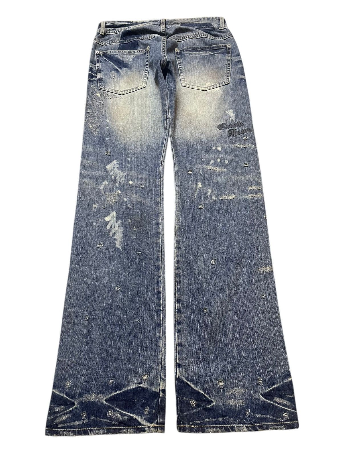Tornado Mart Vintage Japanese Brand Mud Wash Tribal Distress Bullet Style Size US 31 - 2 Thumbnail
