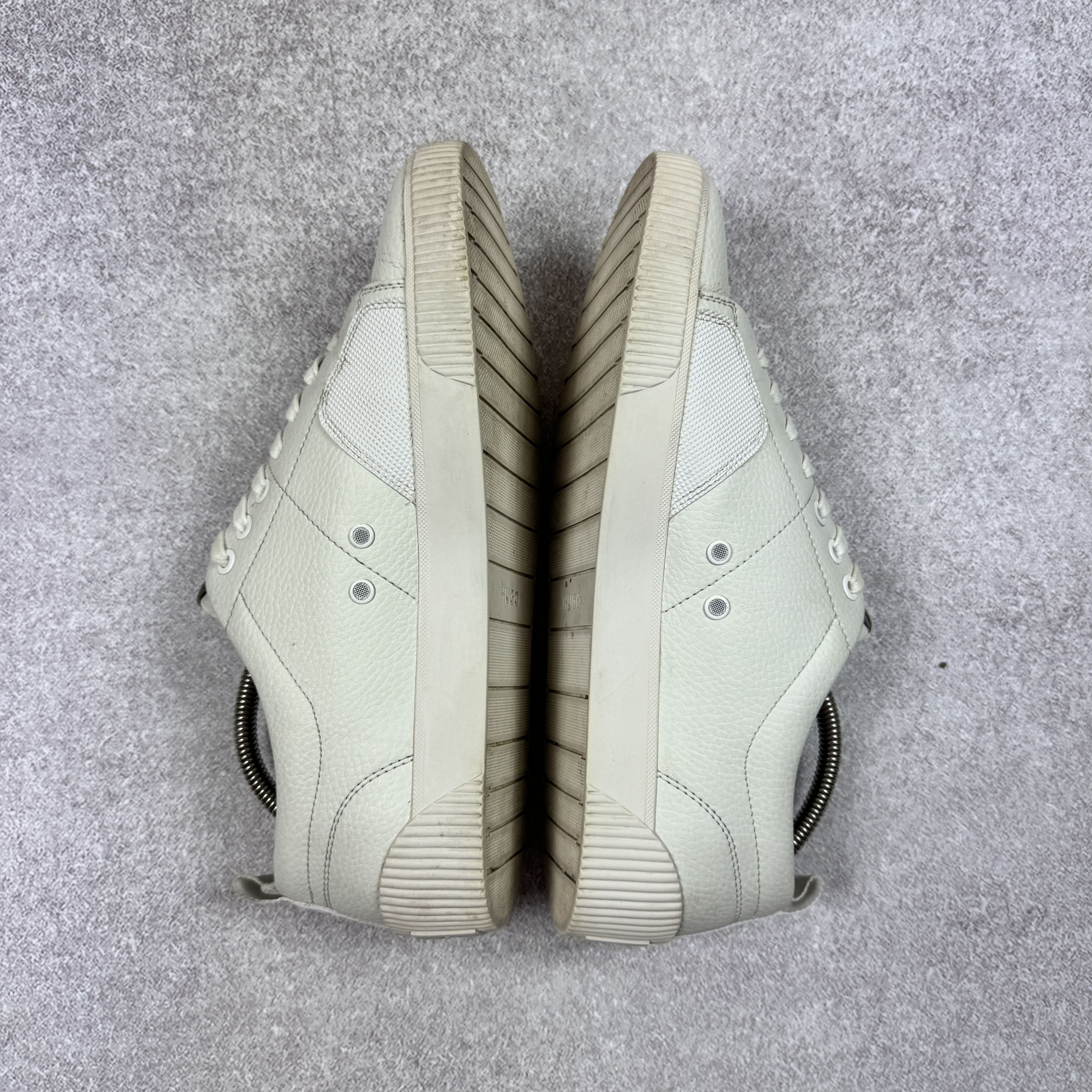 Hugo Boss Hugo Boss 50471315 White Leather Sneakers Size 42 / 27 cm Size US 9 / EU 42 - 8 Thumbnail