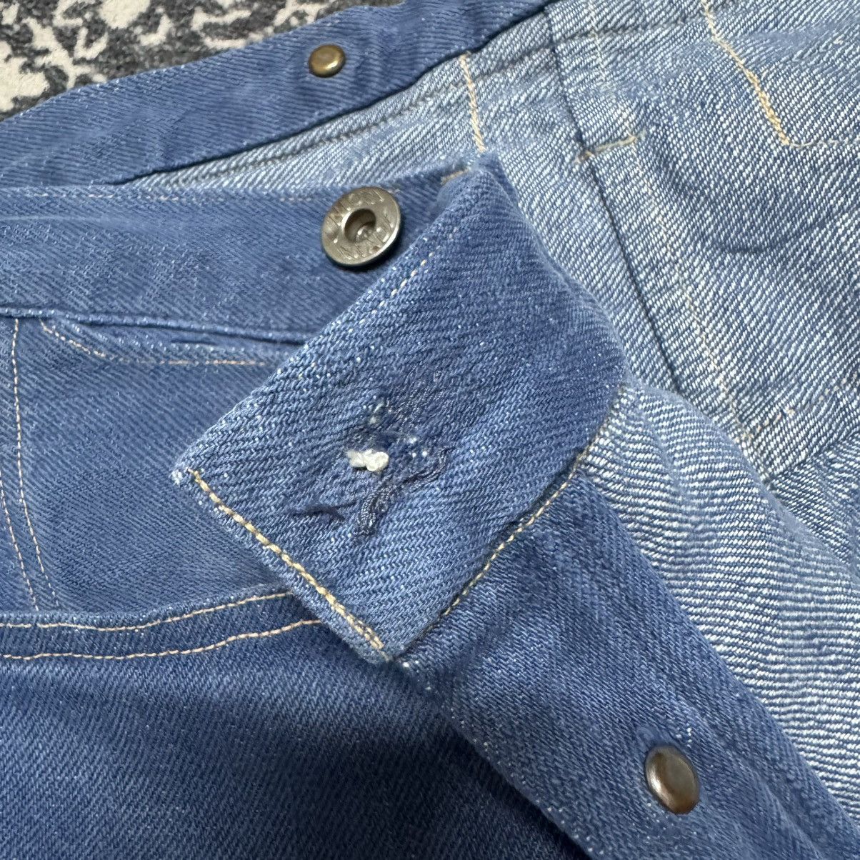 Heller's Cafe × Warehouse Vintage Heller's Cafe Denim Selvedge Jeans Size US 34 / EU 50 - 20 Thumbnail