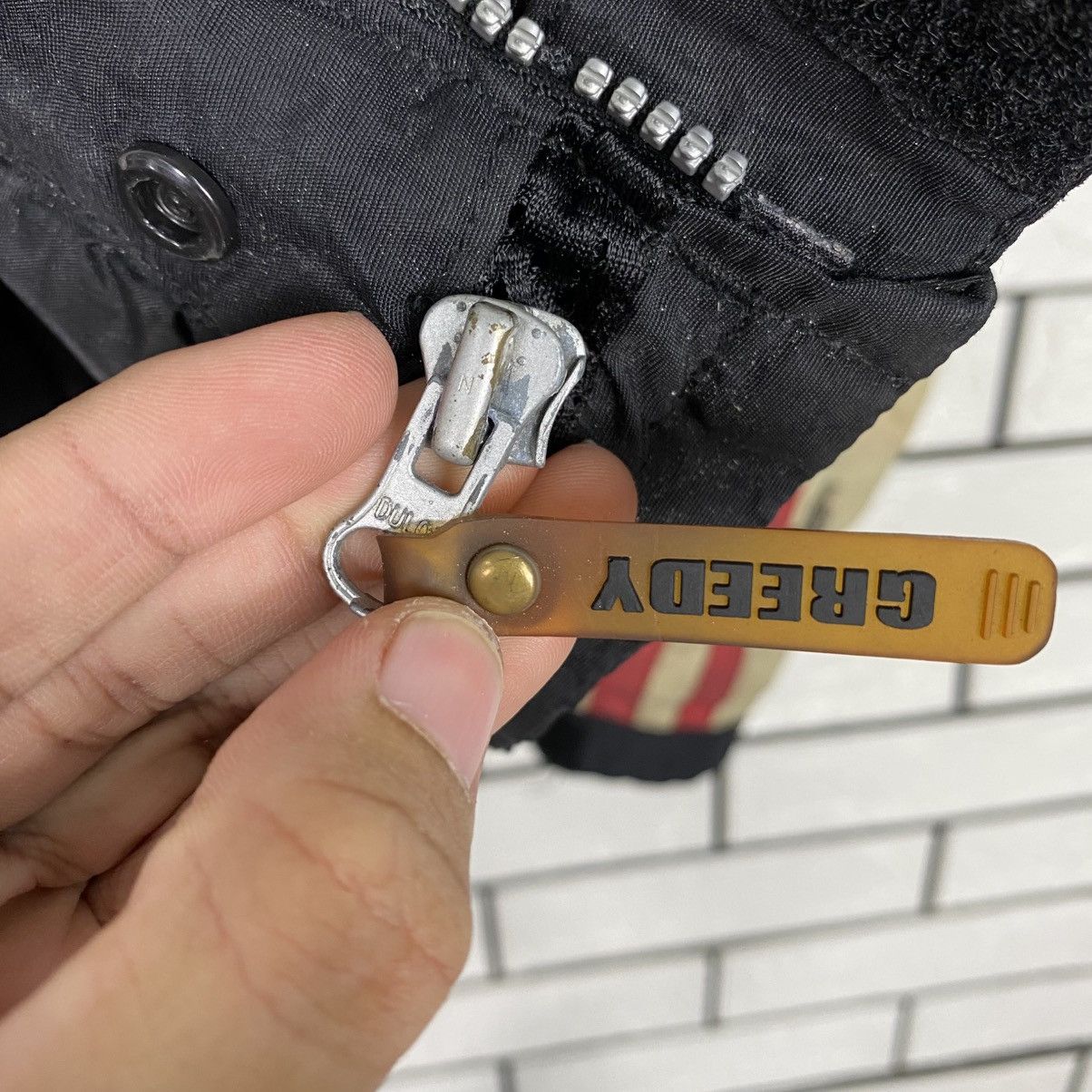 Japanese Brand Vintage Biker Jacket Cafe Racer Greedy Big Logo Size US L / EU 52-54 / 3 - 20 Thumbnail