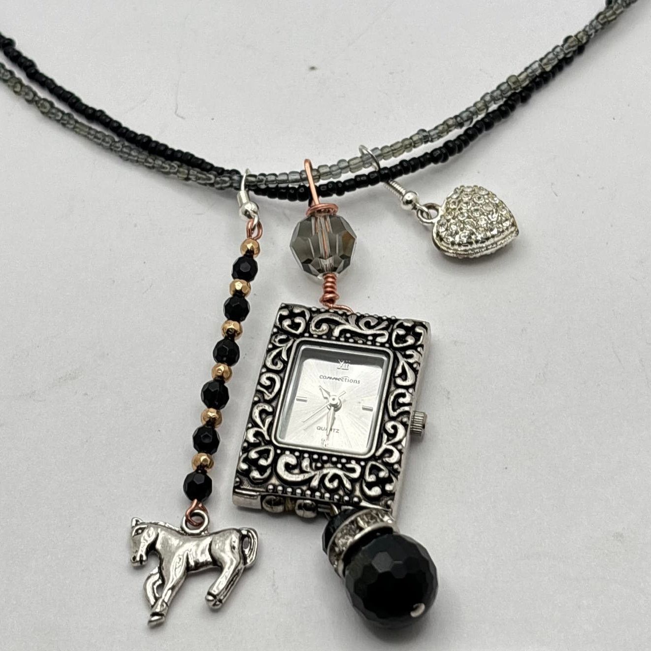 Other Silver Heart Charm Watch Pendant Size ONE SIZE - 2 Thumbnail