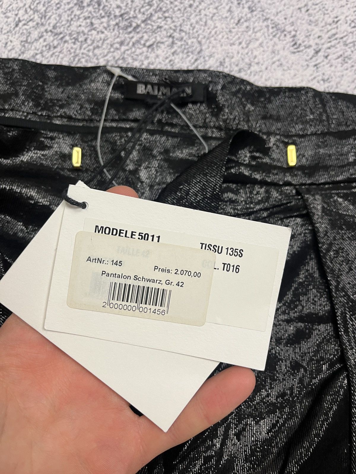 Balmain BNWT🔥 Balmain Paris Asymmetric Draped Silk Trousers Pants Size US 32 / EU 48 - 11 Thumbnail
