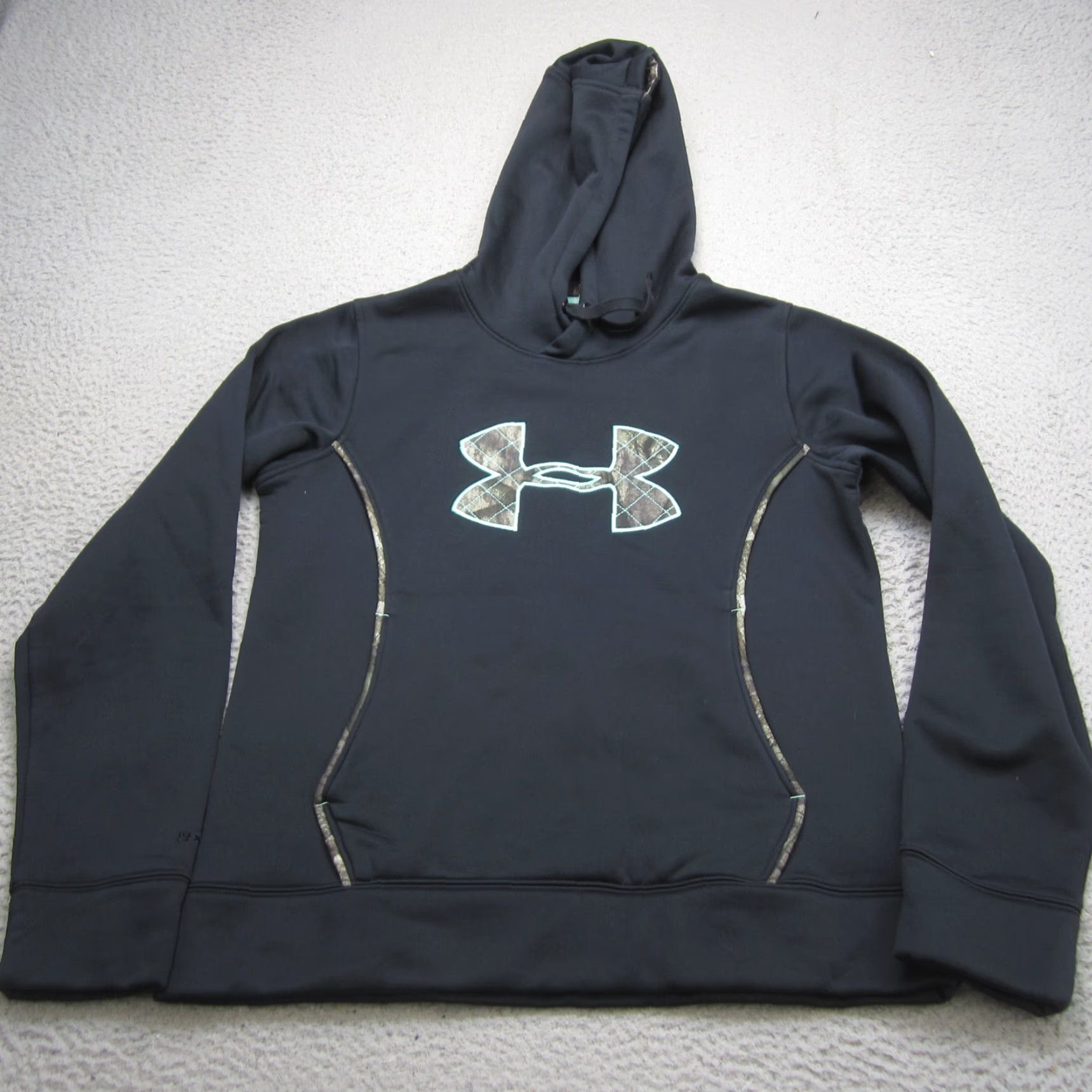 Under Armour VINTAGE Under Armour Hoodie Mens M Black Camo Storm1 Outdoors Casual Fishing Size US M / EU 48-50 / 2 - 2 Thumbnail