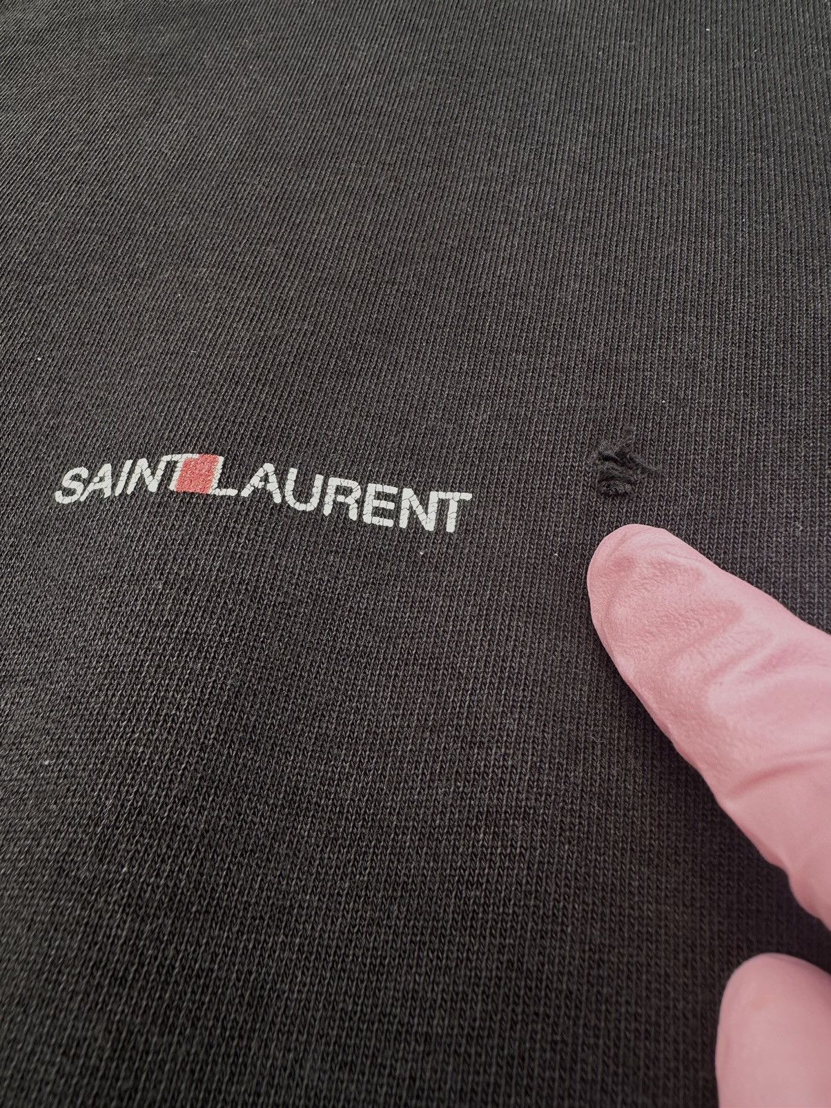 Saint Laurent Paris Saint Laurent Rive Gauche Logo Hoodie Size US S / EU 44-46 / 1 - 2 Thumbnail