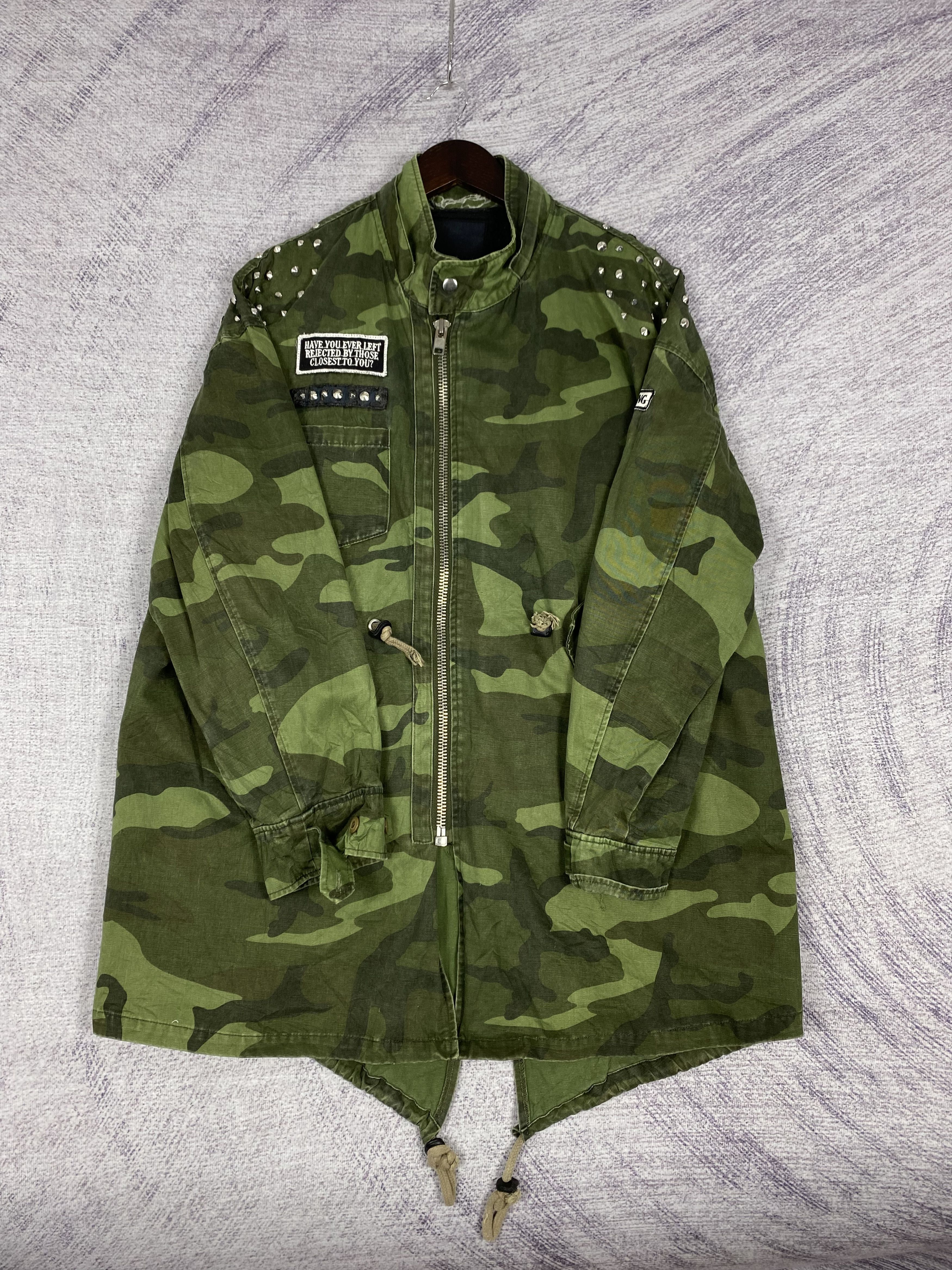 Japanese Brand Vintage Glad News Camo Zip Up Jacket Size US L / EU 52-54 / 3 - 3 Thumbnail