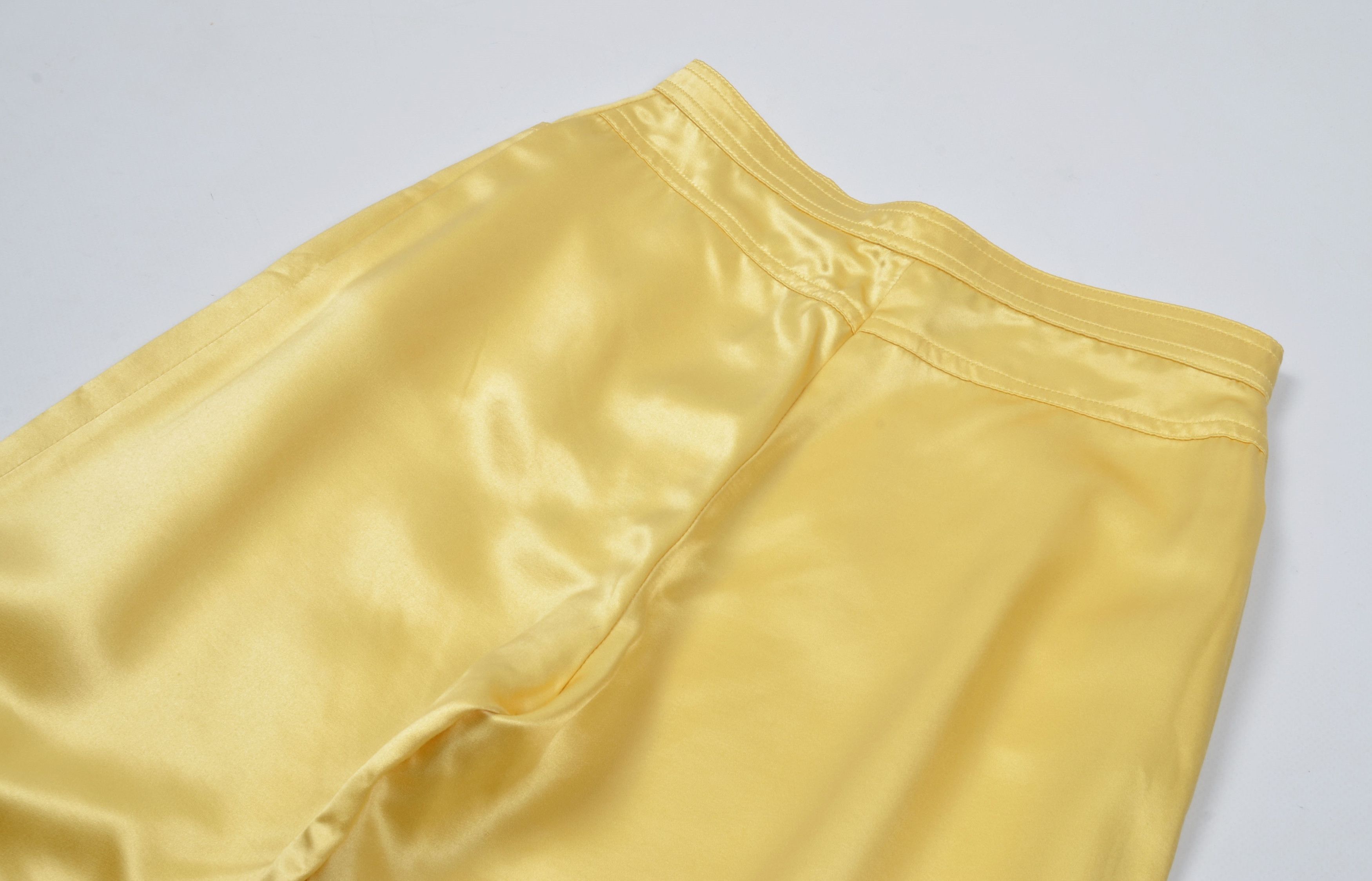 Blumarine × Vintage Blumarine Vintage High Waisted Satin Silk Blend Trousers Size 24" / US 00 / IT 34 - 6 Thumbnail
