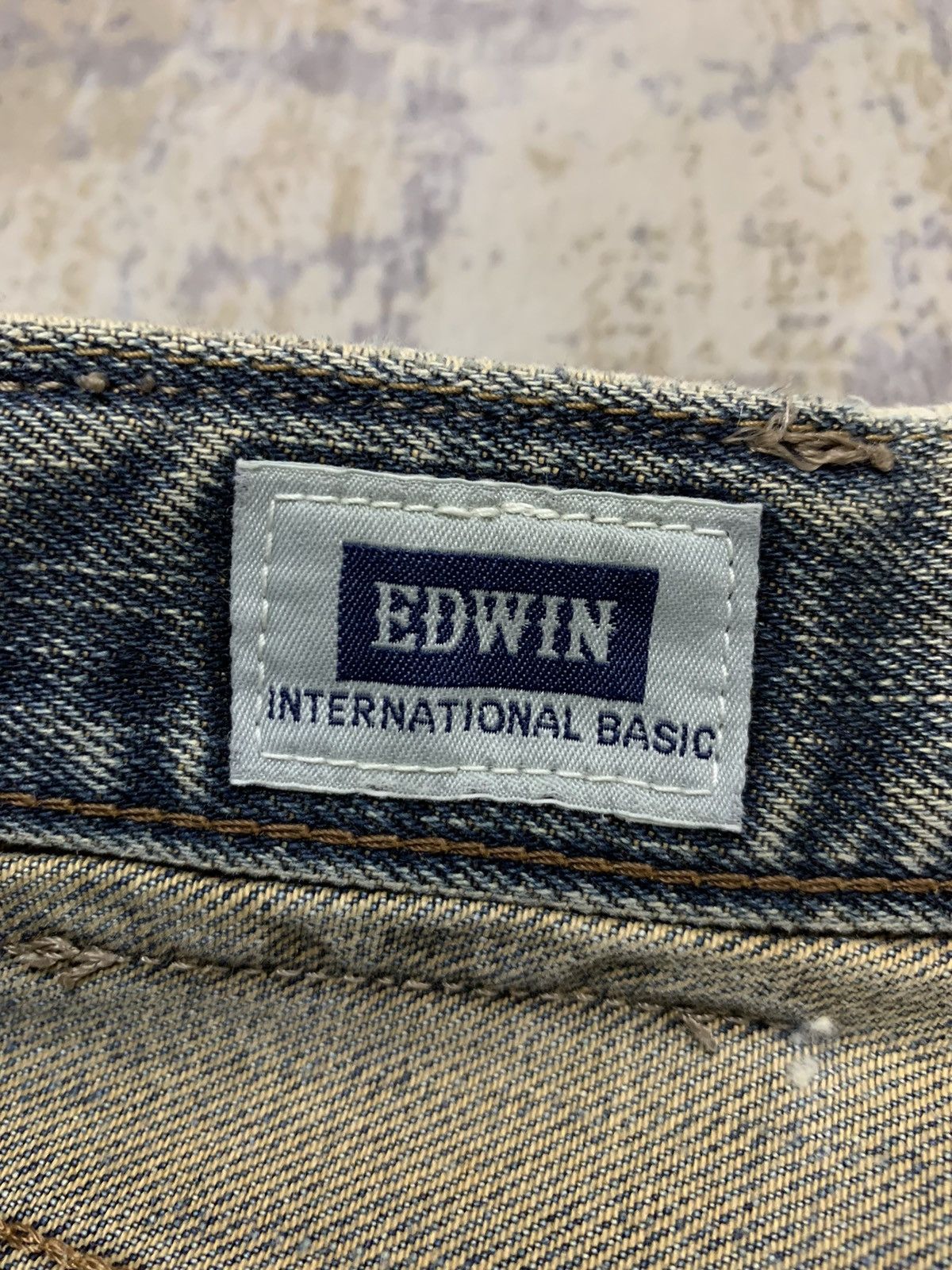 Edwin Edwin 503 Rusty Fade Distressed Straight Leg Denim Size US 30 / EU 46 - 18 Thumbnail
