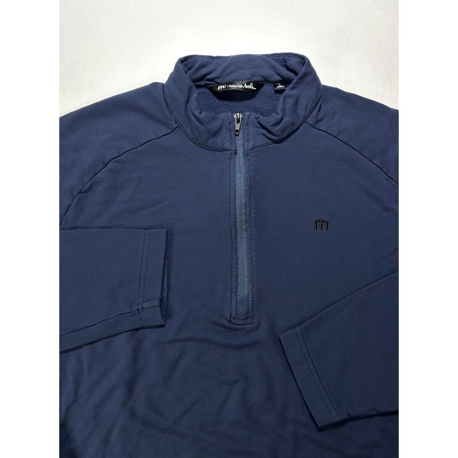 TravisMathew Travis Mathew Pullover Mens Large Navy Golf Athletic Performance Golfing 1/4 Zip Size US L / EU 52-54 / 3 - 2 Thumbnail