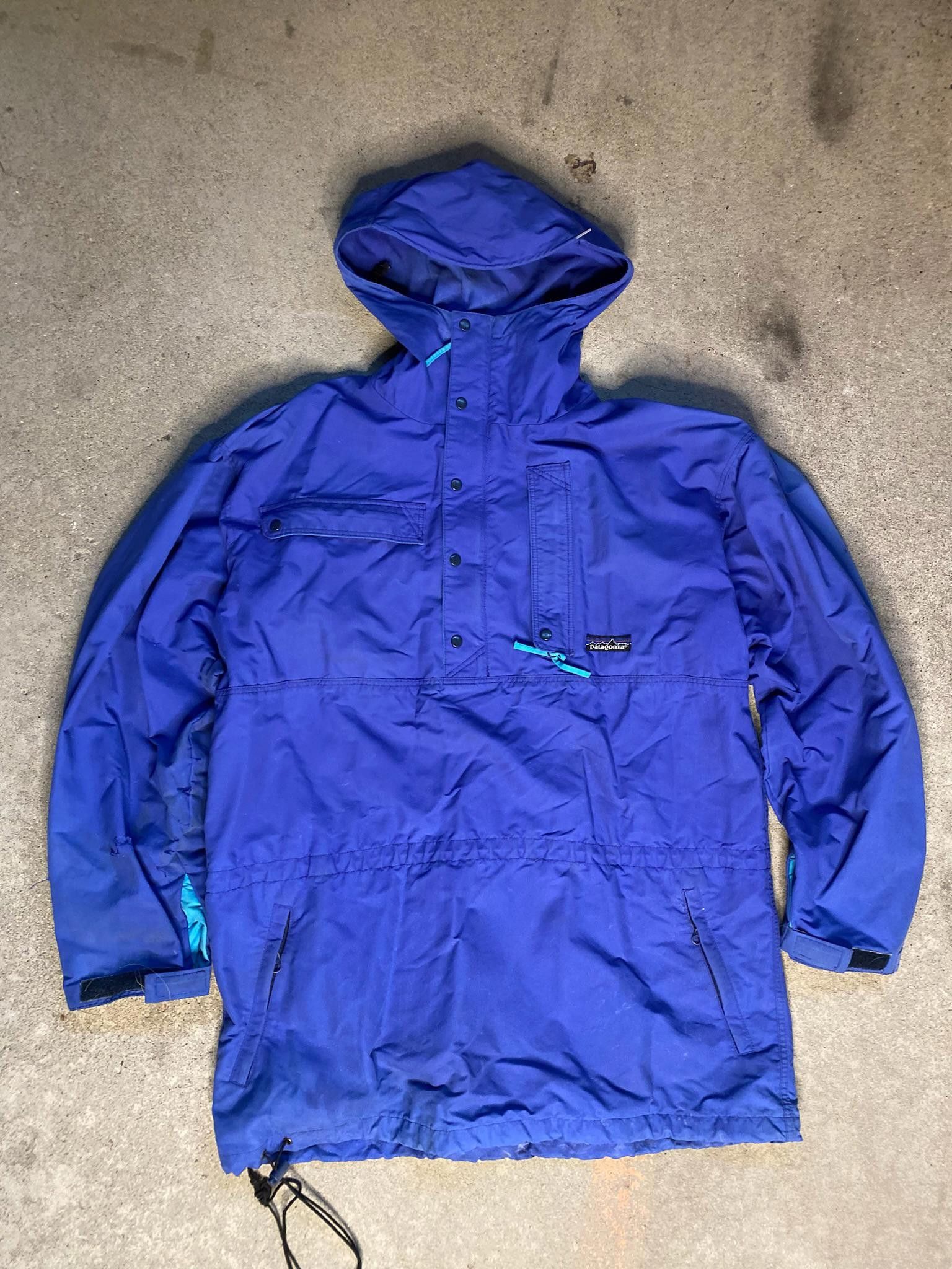 Patagonia Vintage 90s Patagonia Blue Rain Jacket Size Medium Size US M / EU 48-50 / 2 - 1 Thumbnail