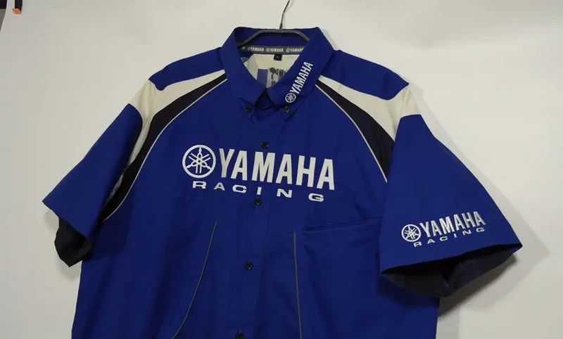 Yamaha Yamaha Racing Short Sleeve Button Shirt Mens XL Blue Size US XL / EU 56 / 4 - 3 Thumbnail