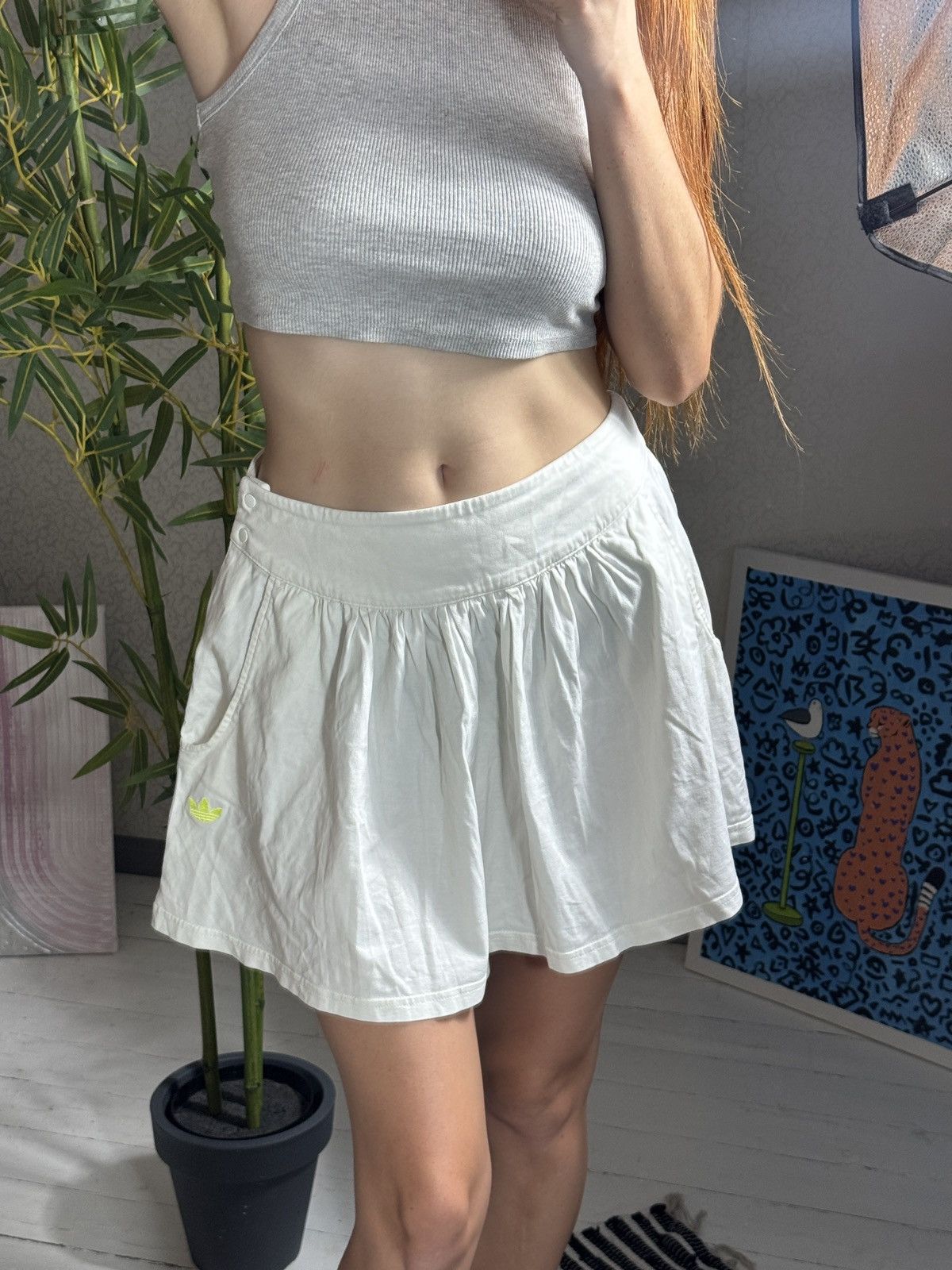 Adidas VINTAGE ADIDAS 2000s MINI SKIRT Size 25" / US 0 / IT 36 - 2 Thumbnail