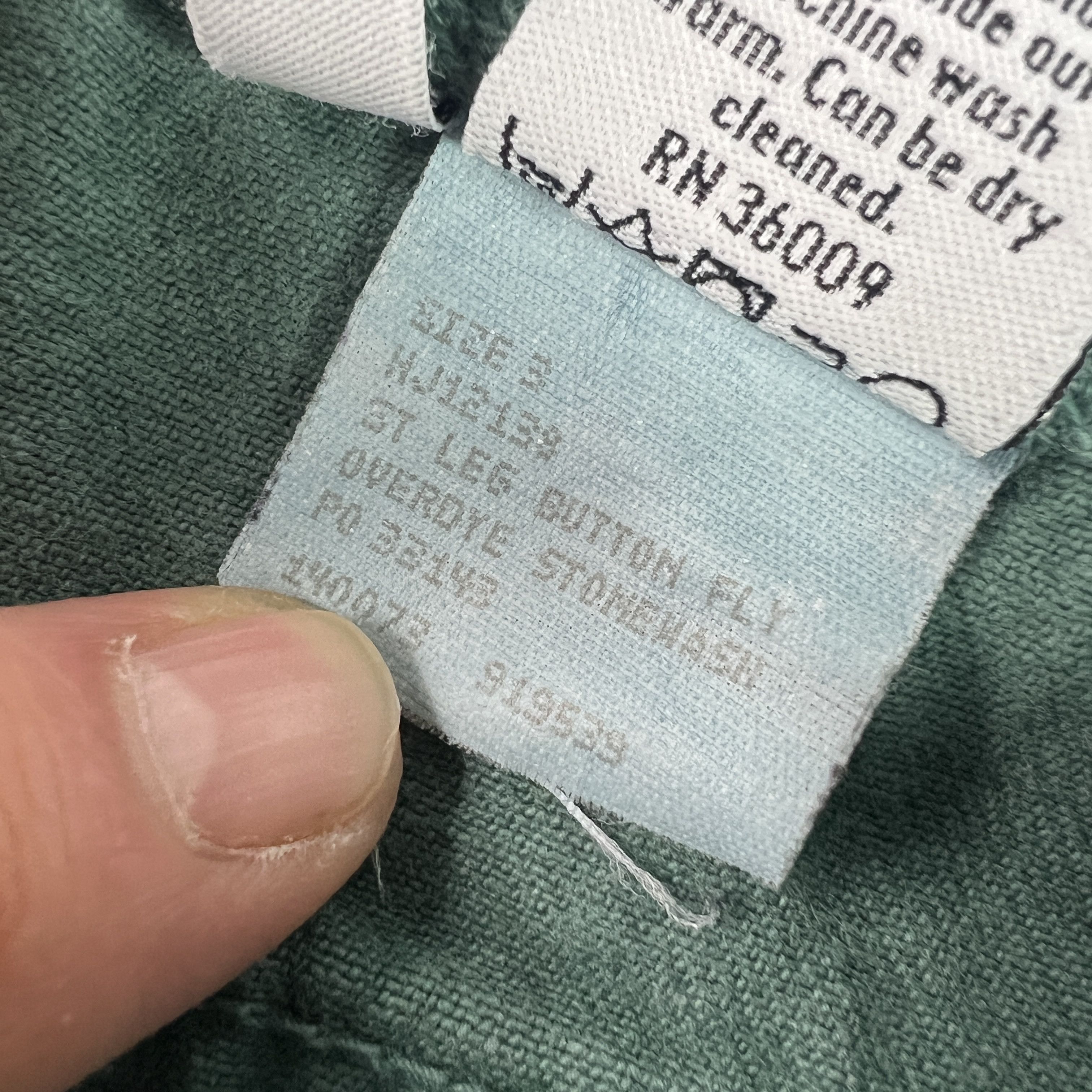 Calvin Klein VTG Calvin Klein Jean's Straight Green Faded Denim USA Made Size 26" / US 2 / IT 38 - 9 Thumbnail