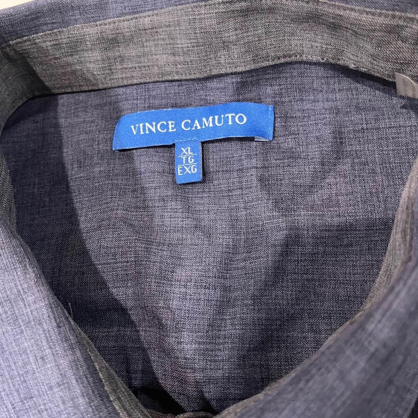 Vince Camuto Vince Camuto Long Sleeve Button Up Dress Shirt Blue Men's XL Size US XL / EU 56 / 4 - 5 Thumbnail