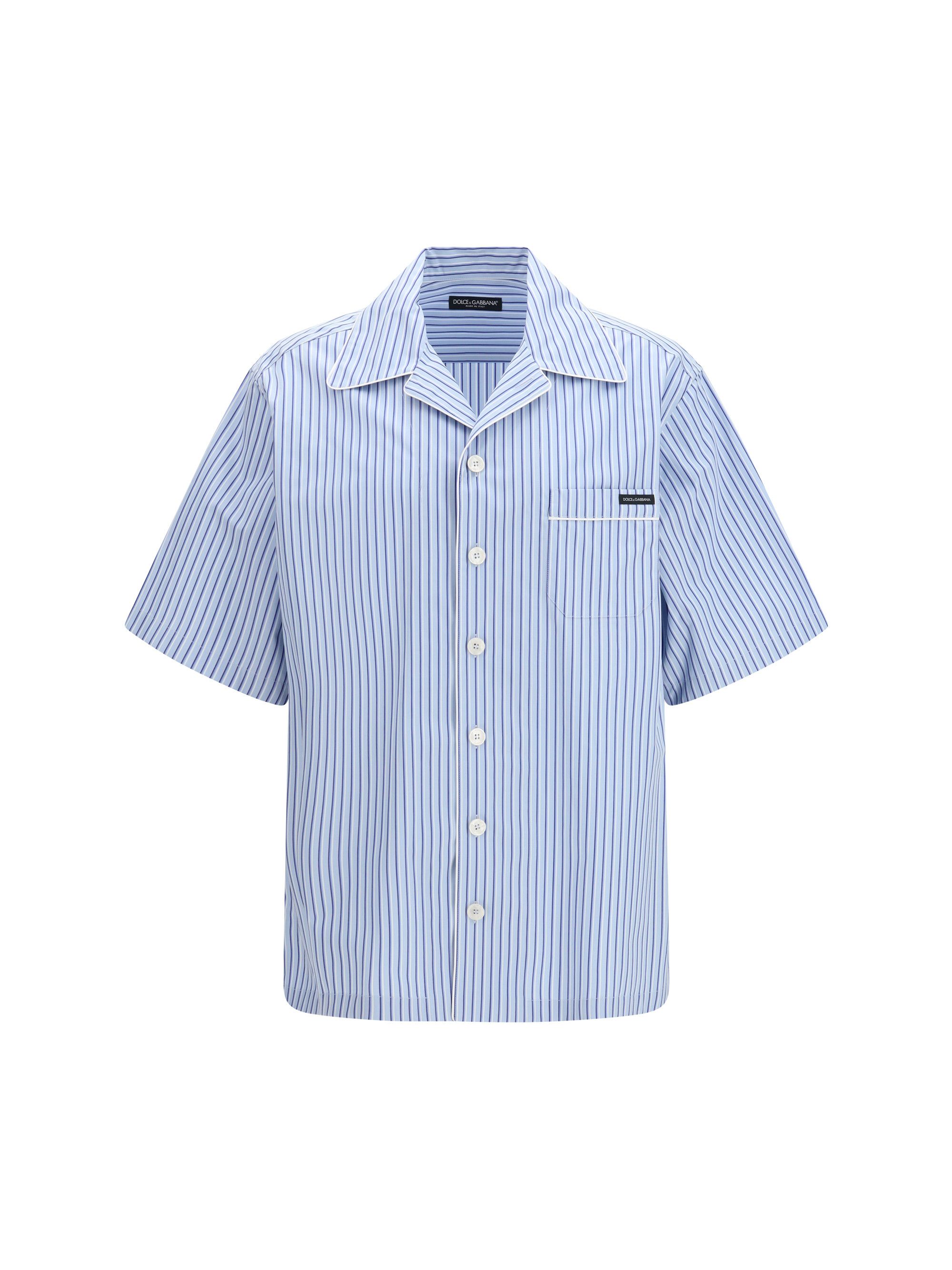 Dolce & Gabbana Striped poplin Hawaii Shirt Size US XL / EU 56 / 4 - 1 Thumbnail