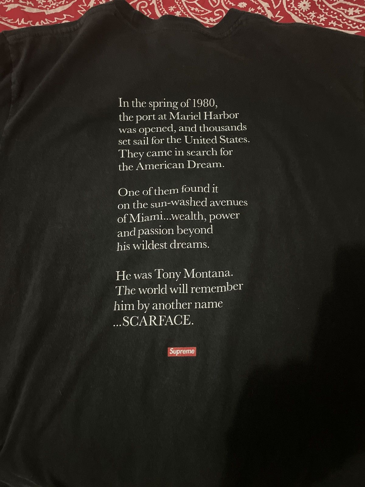 Supreme Scarface Supreme Tee Size US L / EU 52-54 / 3 - 4 Thumbnail