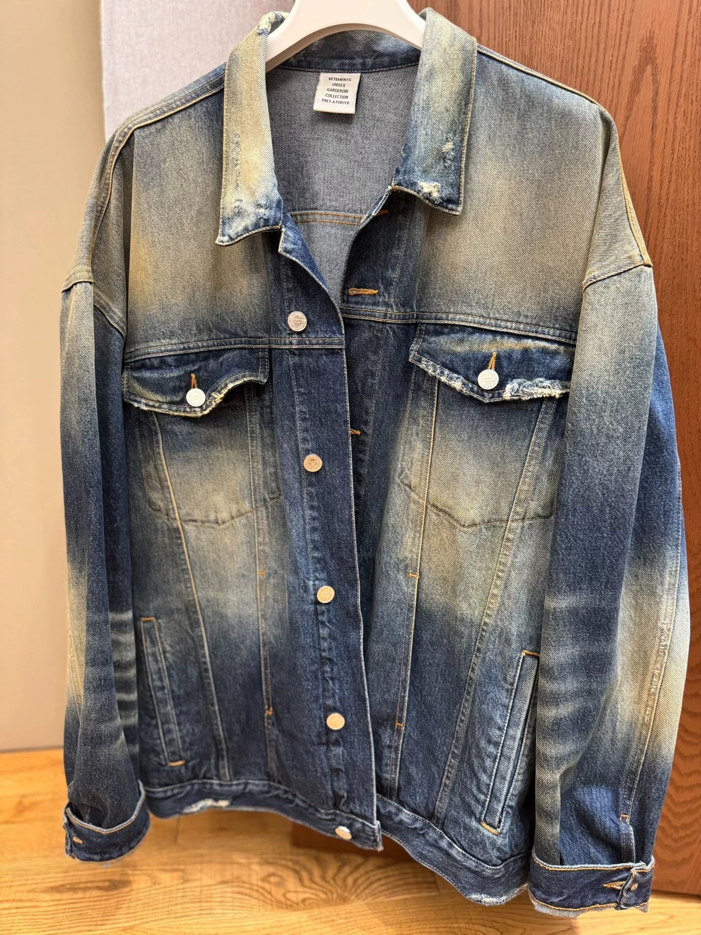 Vetements Vetements Paris Denim Jacket M Size US M / EU 48-50 / 2 - 1 Thumbnail