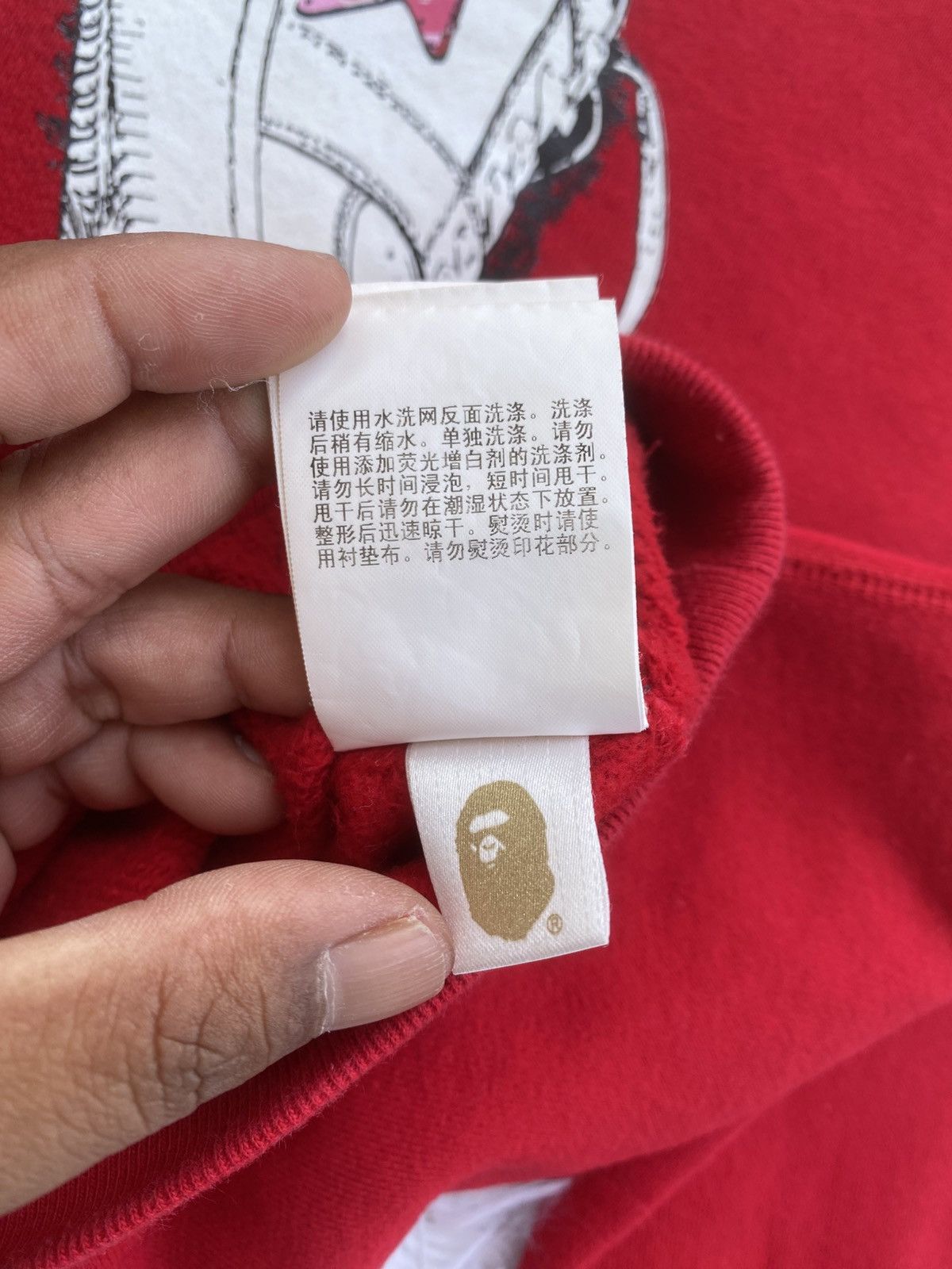 Bape Rare BAPE Camo Bapesta Crewneck Red Sweater Size US XL / EU 56 / 4 - 21 Thumbnail