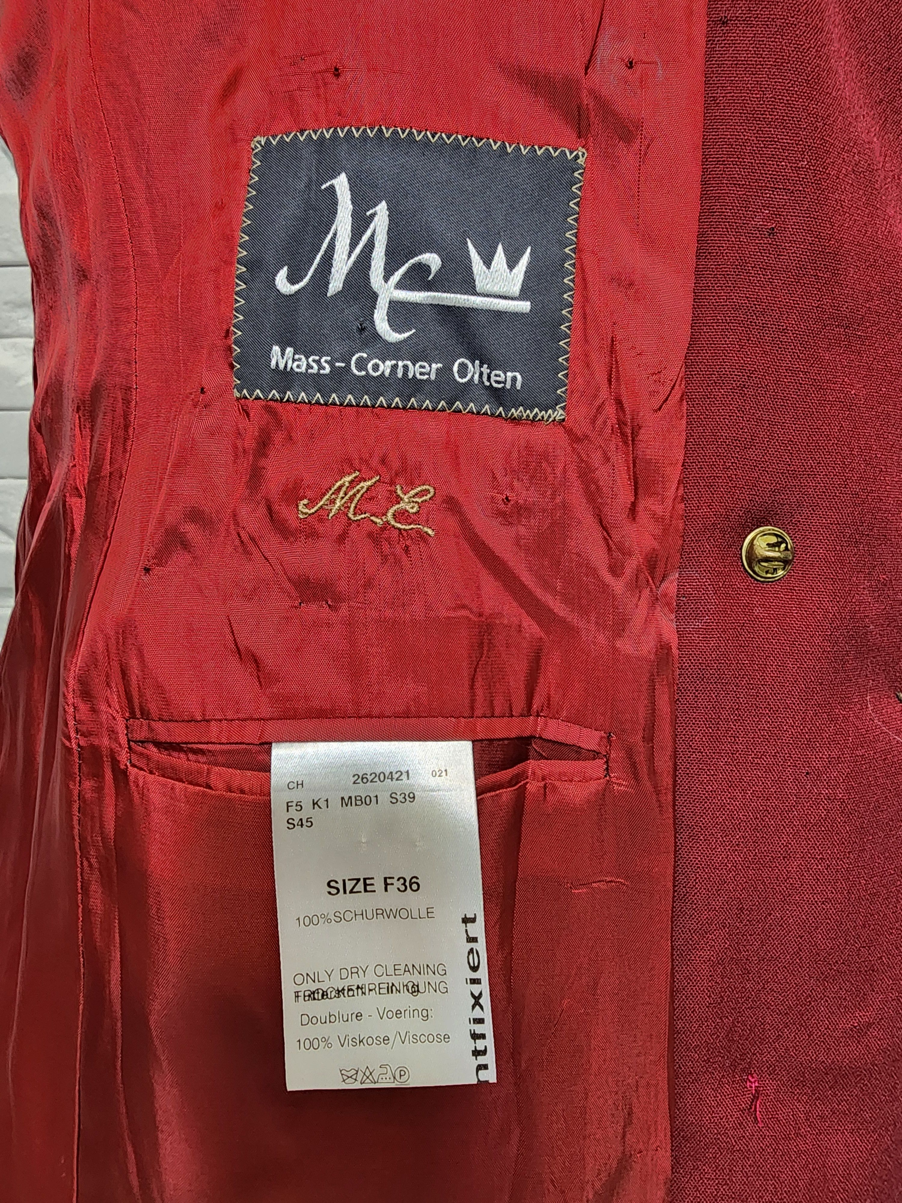 Other Red Jacket With Patches - Women's Coat Size M / US 6-8 / IT 42-44 - 7 Thumbnail