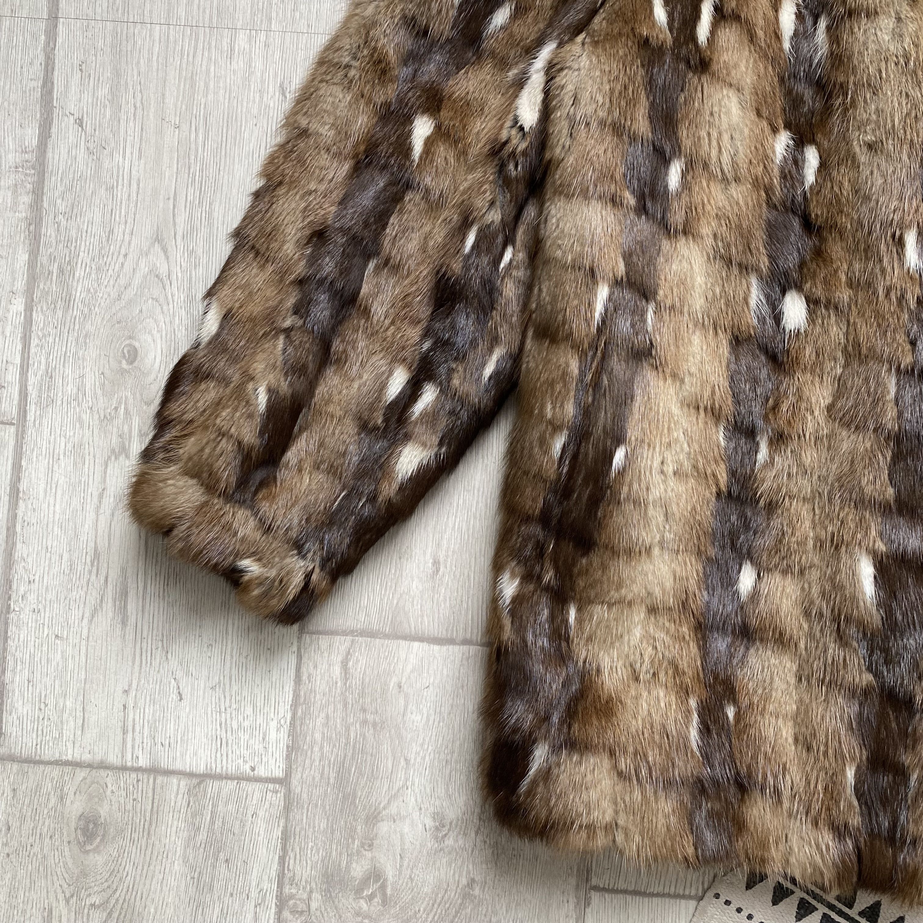 Genuine Leather Vintage 80-90s Oldmoney Real fur coat jacket Luxury Size M / US 6-8 / IT 42-44 - 12 Thumbnail