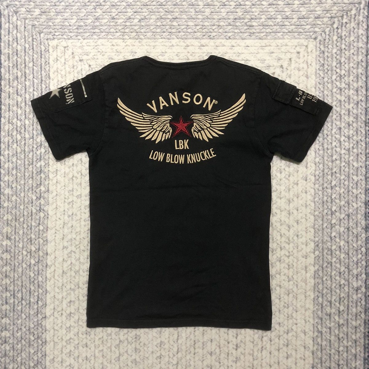 Japanese Brand × Seditionaries × Vanson Leathers Rare Sunfaded Vanson Cottons Camouflage Pocket Tees Size US XS / EU 42 / 0 - 9 Thumbnail