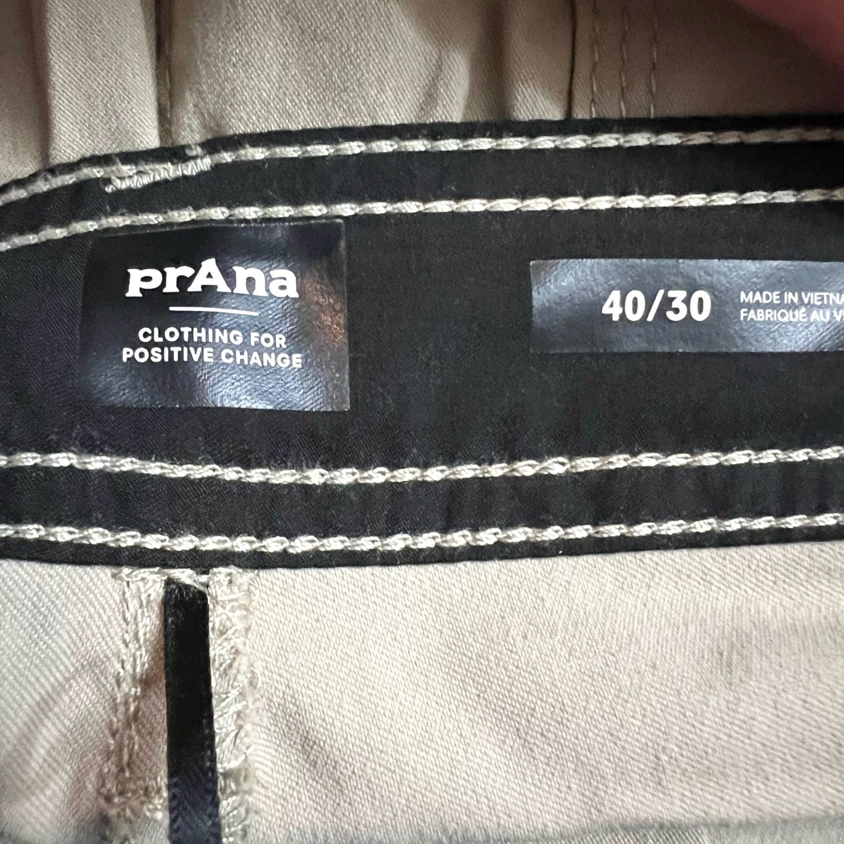 Prana Prana Pants Mens 40 Beige STRETCH ZION II RegularFit Cargo Hiking Regular Mens 40 Beige 29in Inseam Size US 40 / EU 56 - 6 Thumbnail