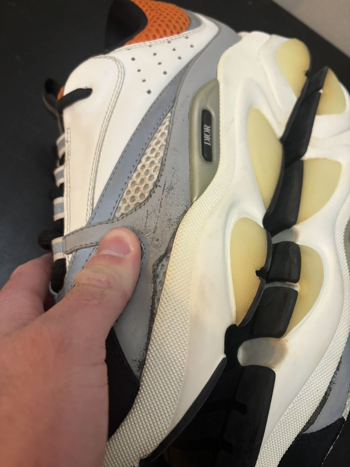 Dior Dior B22 Sneakers Orange White Silver Size US 10.5 / EU 43-44 - 5 Thumbnail