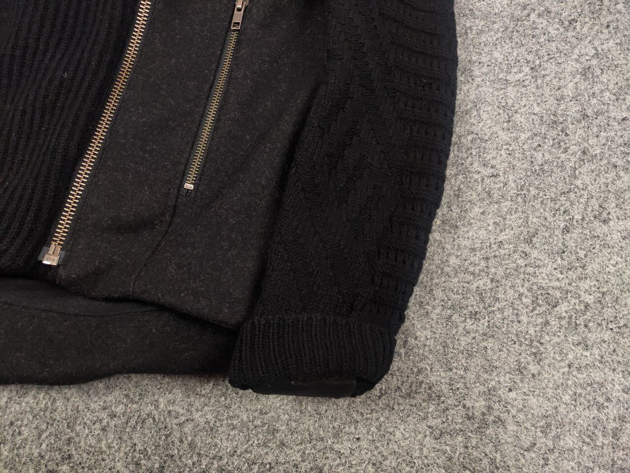 Helmut Lang Helmut Lang Asymmetric combined knit fabric Womens jacket Size S / US 4 / IT 40 - 6 Thumbnail