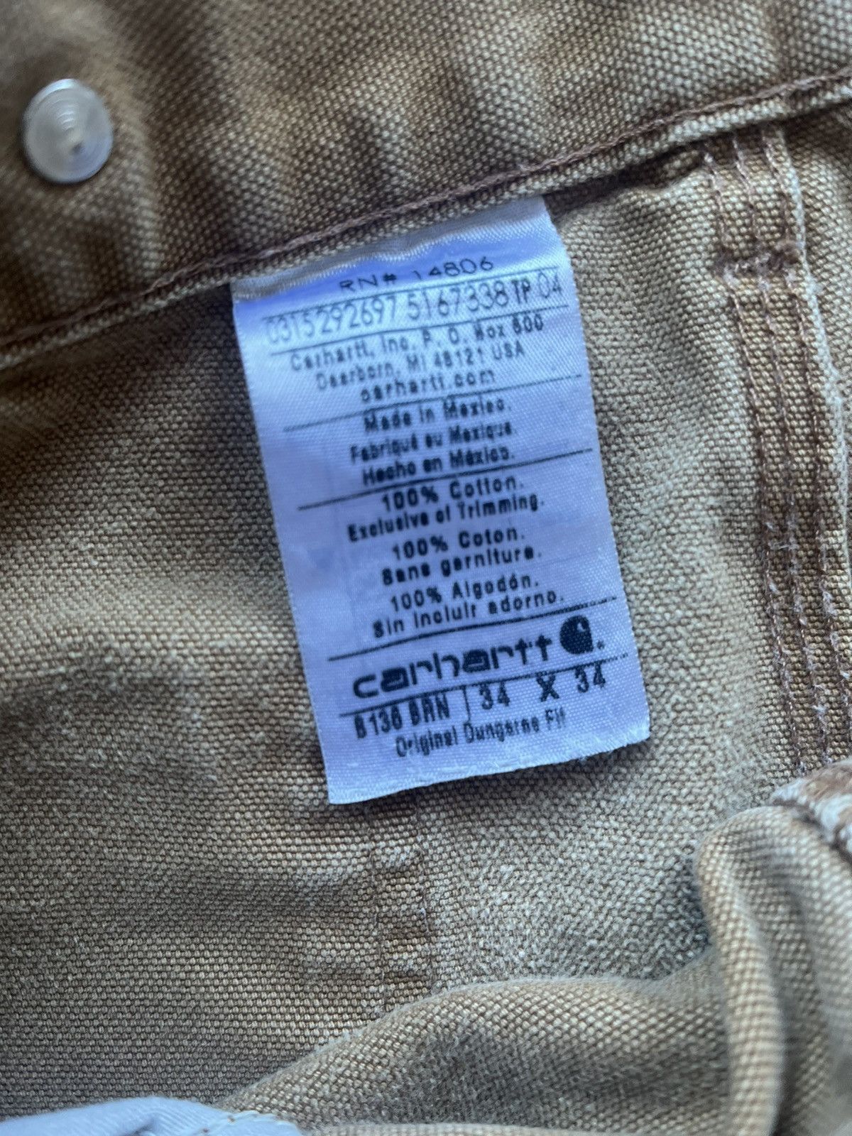 Carhartt 90s Carhartt Double Knee Work Pants Size US 34 / EU 50 - 3 Thumbnail