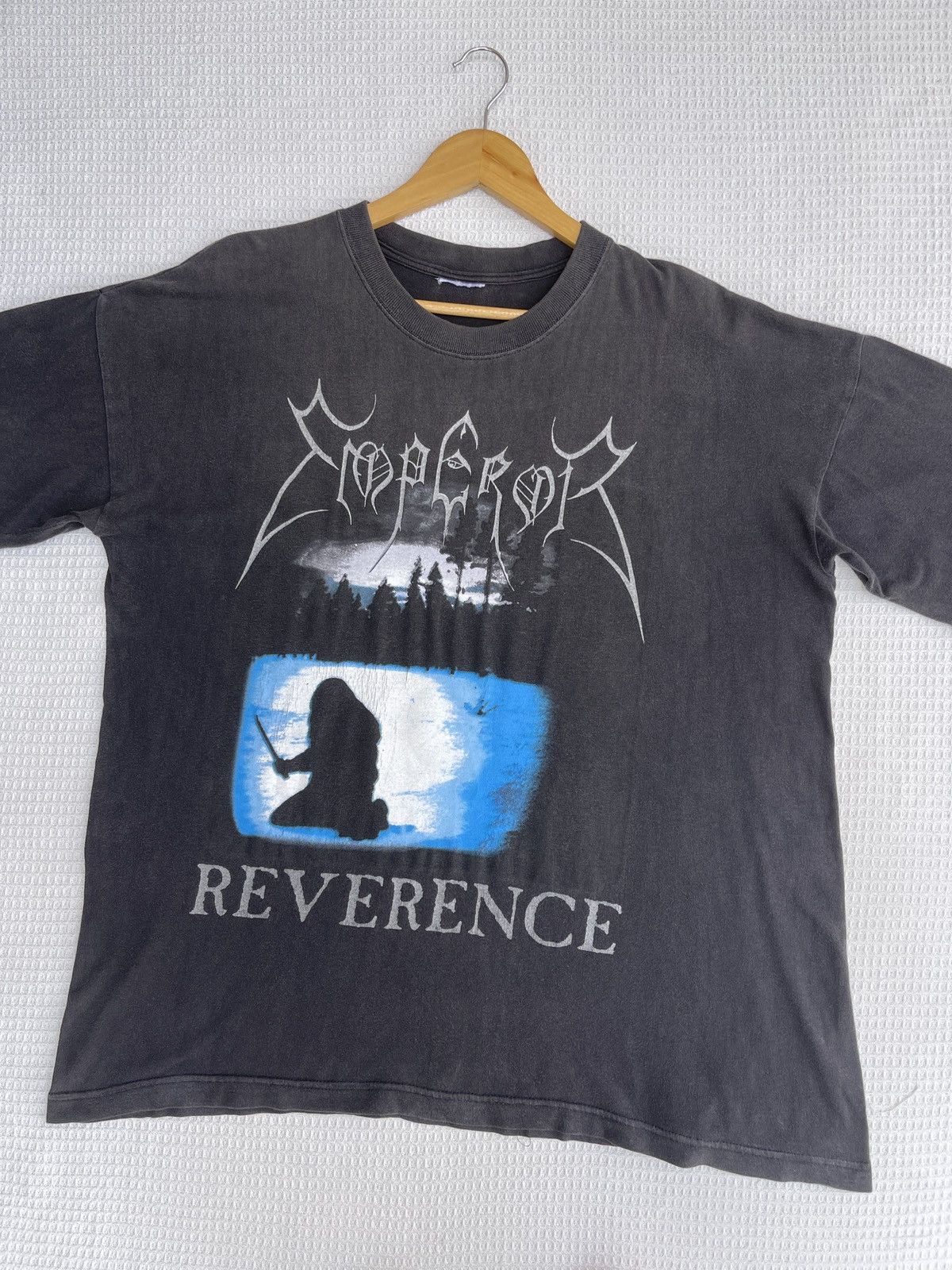 Band Tees SUN FADED🔥Vtg 90s Emperor Reverence Metal Band Tee Size US XL / EU 56 / 4 - 11 Thumbnail