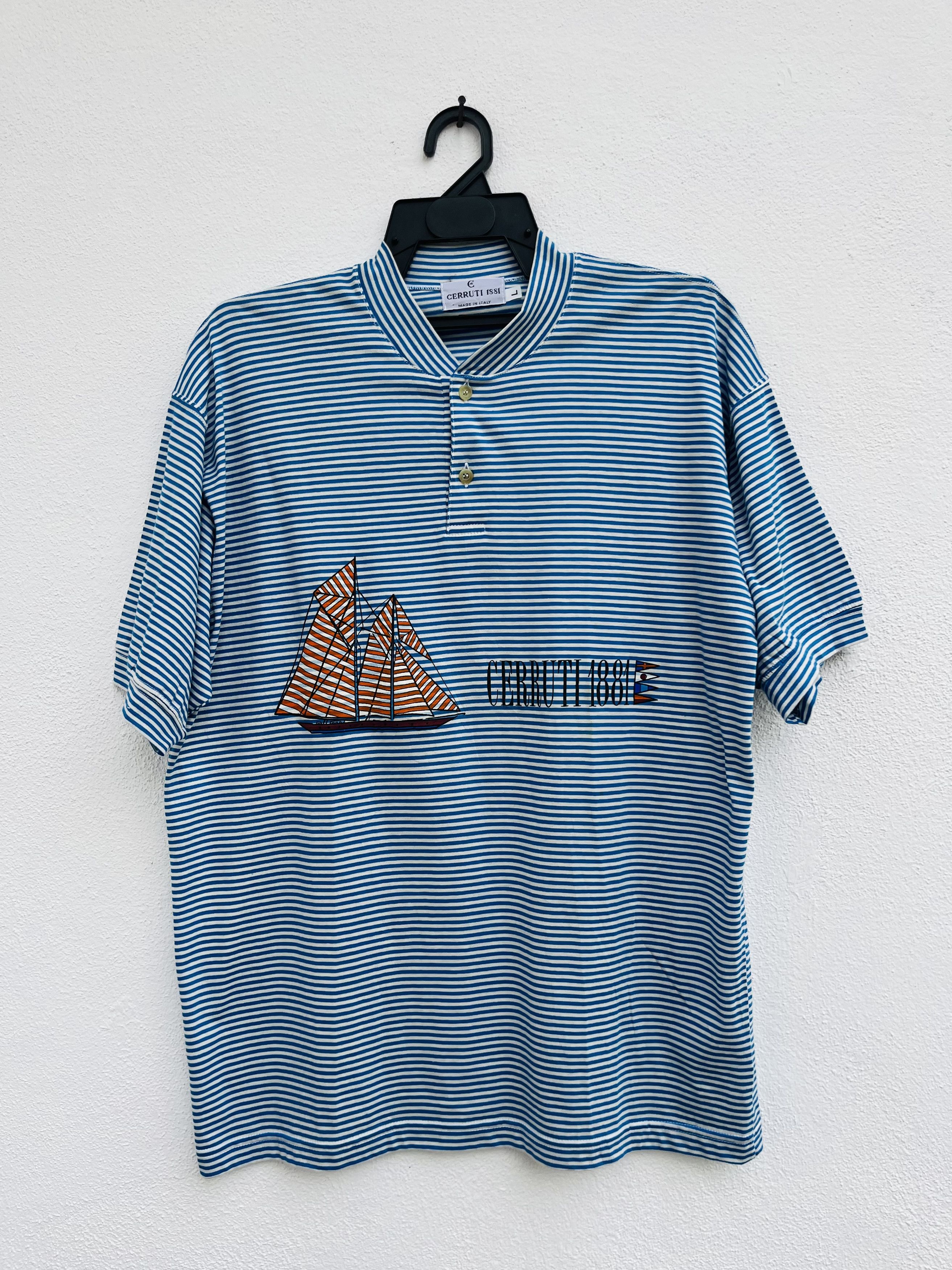Cerruti 1881 × Japanese Brand × Vintage Vintage Cerruti 1881 Striped Designer Fashion Style Size US L / EU 52-54 / 3 - 1 Thumbnail