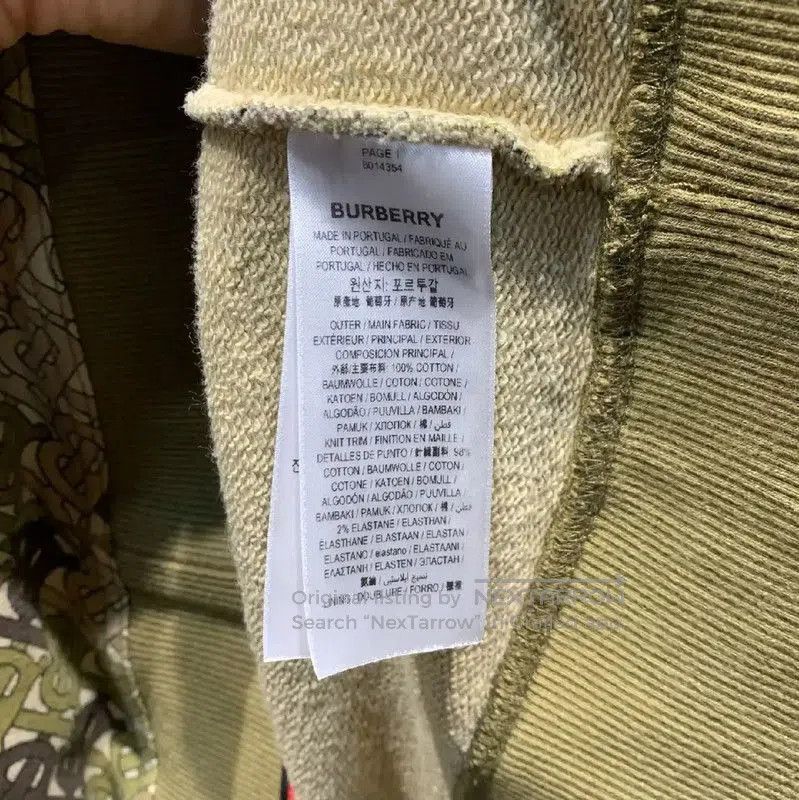 Burberry Burberry Green Cotton Men's Hoodie. Size US L / EU 52-54 / 3 - 3 Thumbnail