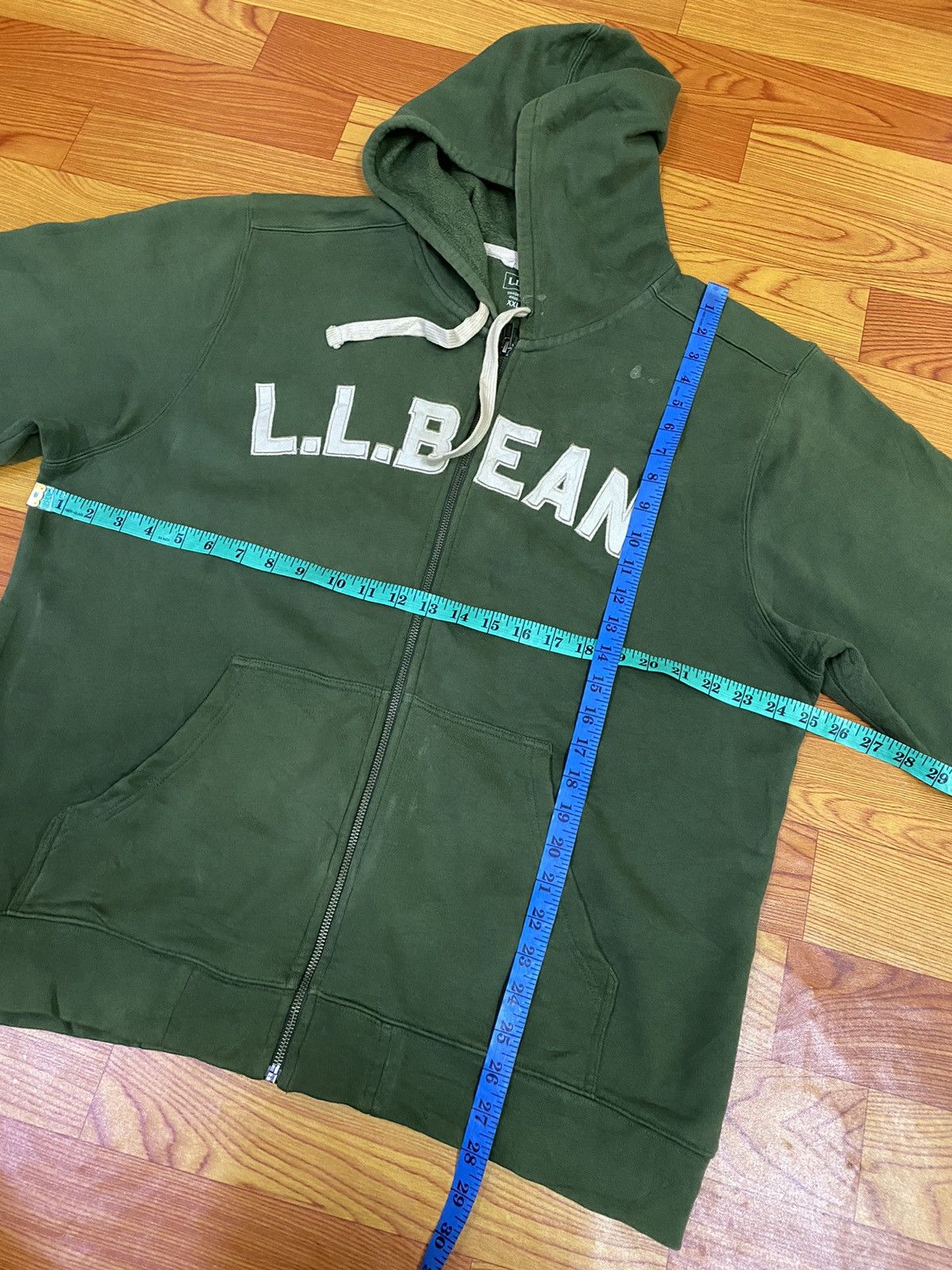 L.L. Bean LL Bean Spell Out Embroidery Hoodie Size US XL / EU 56 / 4 - 9 Thumbnail