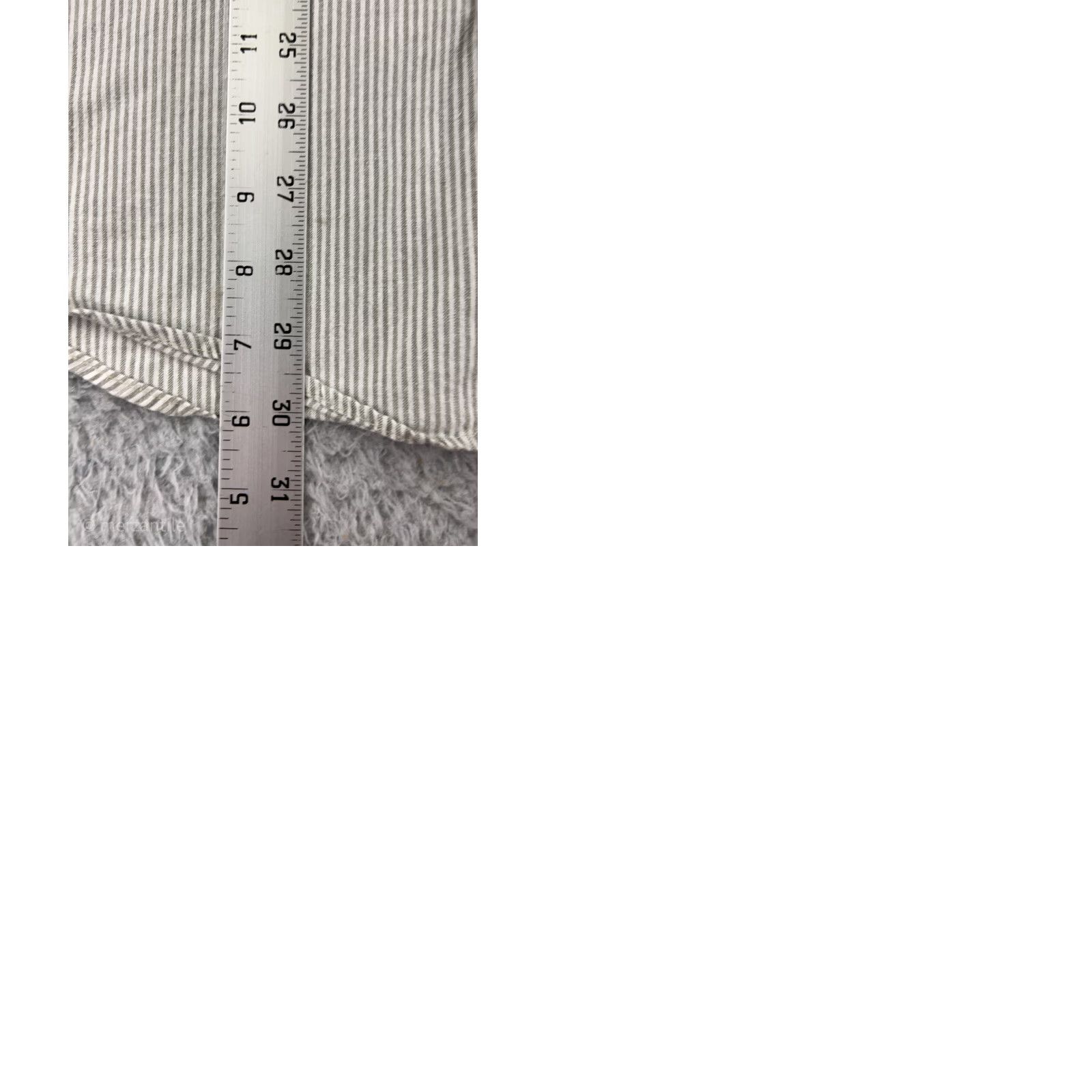 Vintage Skeets Shirt Mens XL Gray Striped Button-Up Cotton Pocket Size US XL / EU 56 / 4 - 10 Thumbnail