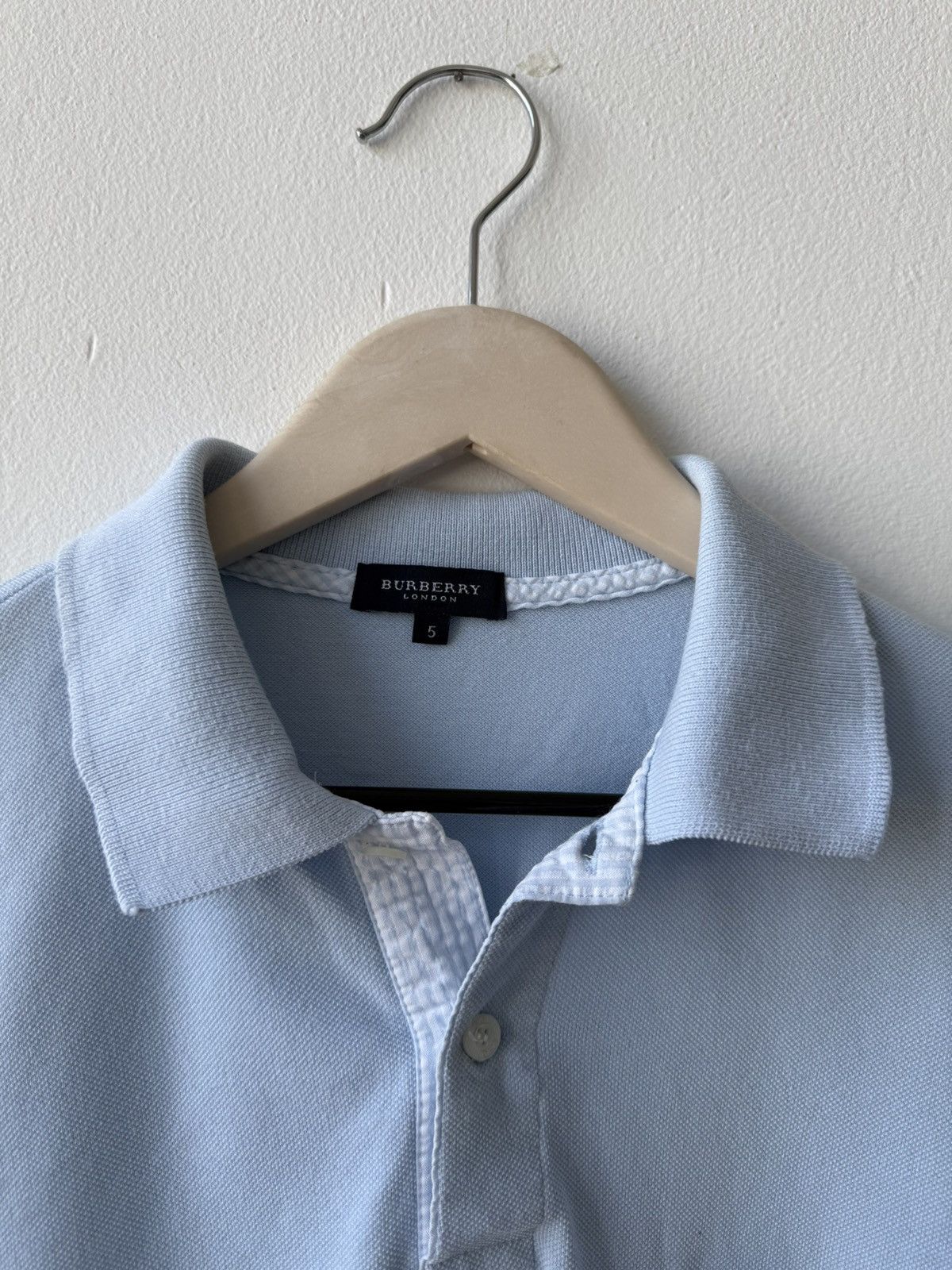 Burberry Burberry Vintage Blue Men Polo Shirt Size US XL / EU 56 / 4 - 7 Thumbnail