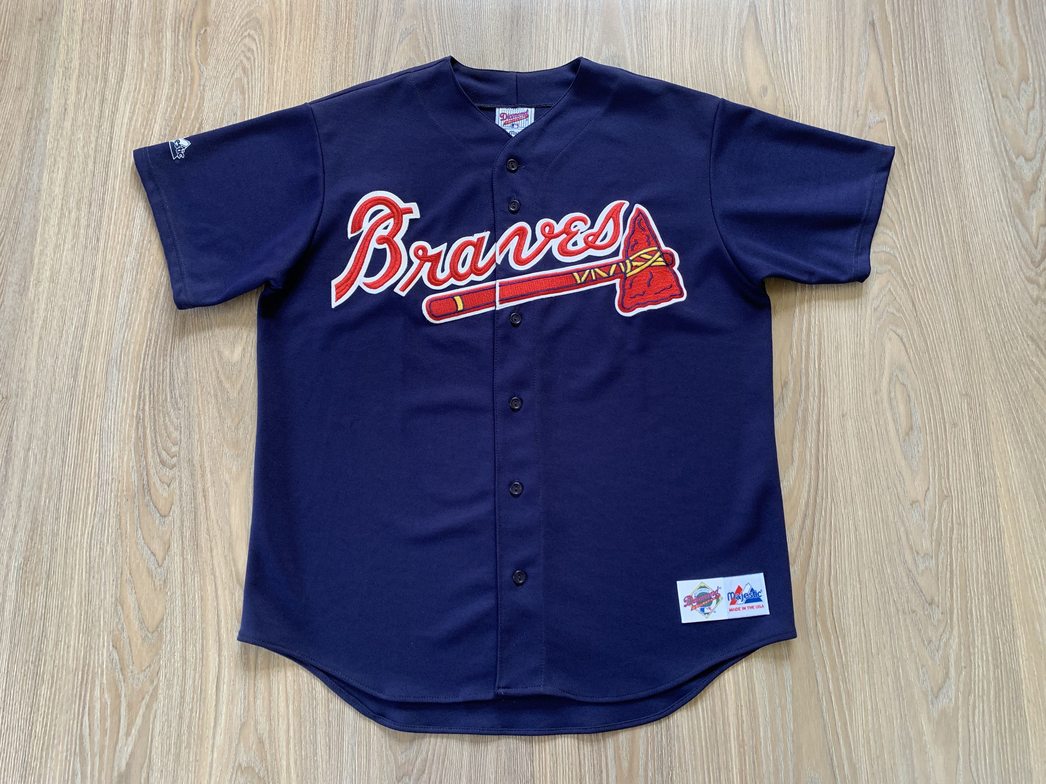MLB × Majestic Rare MLB Majestic Atlanta Braves Jersey Size US L / EU 52-54 / 3 - 2 Thumbnail