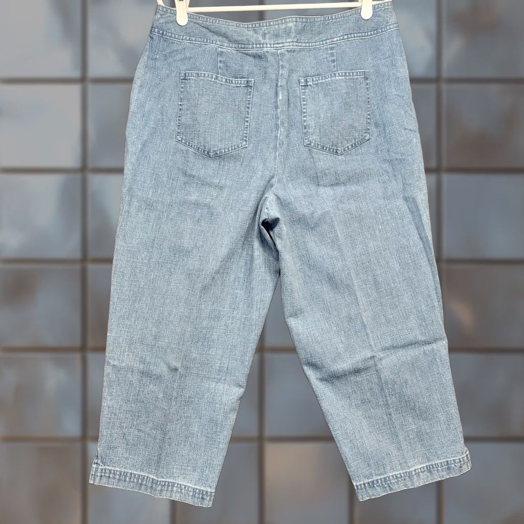 Talbots VINTAGE Talbots Jeans Capri Cropped 21" Inseam Womens 16 Blue Cotton Blend Jeans Capris Pants Petite Plus Mens? Size 38" / US 16 / IT 52 - 1 Thumbnail