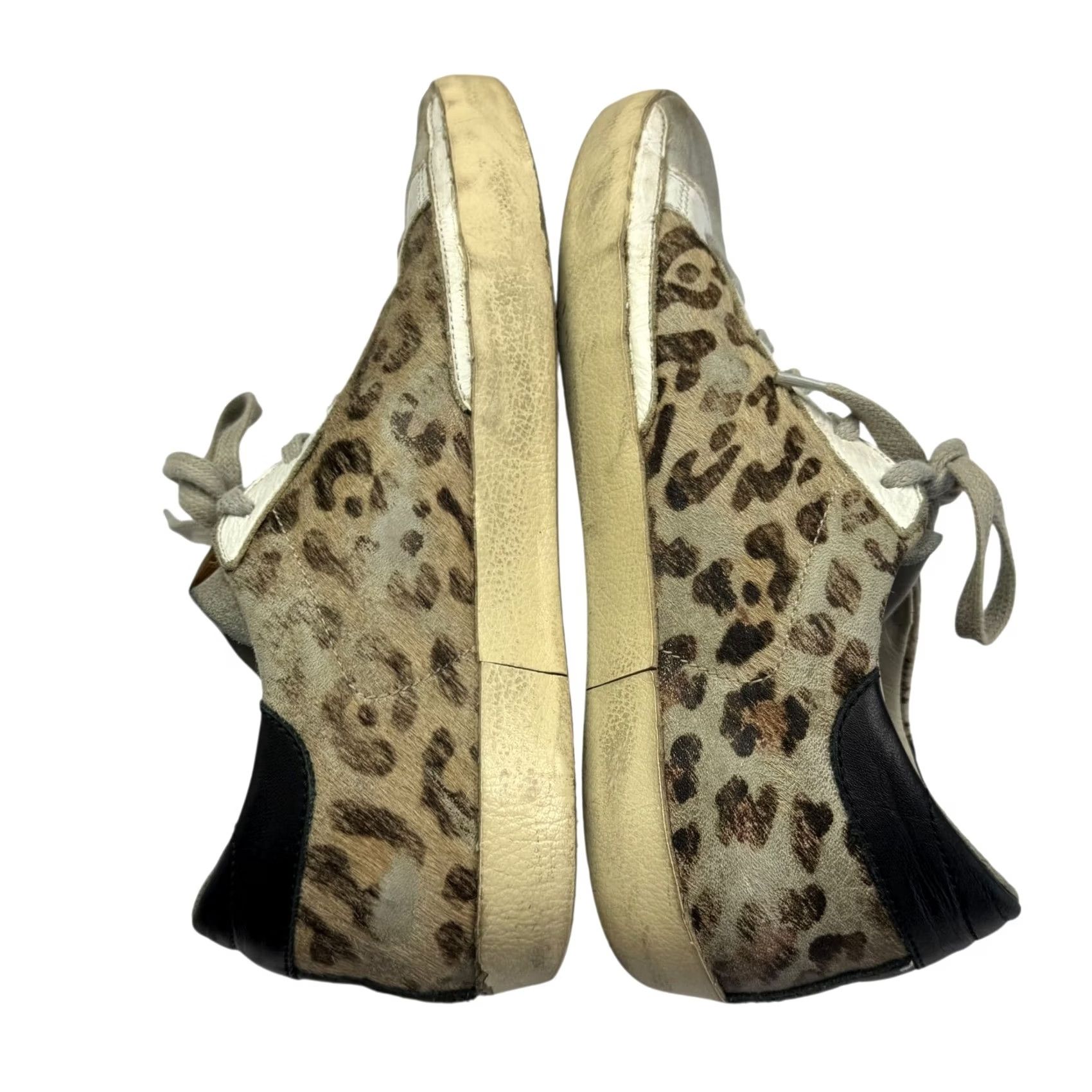 Golden Goose VINTAGE: No, Golden Goose Superstar Snow Leopard Print Distressed Sneakers Womens Size 37EU Sneakers Size US 7 / IT 37 - 7 Thumbnail