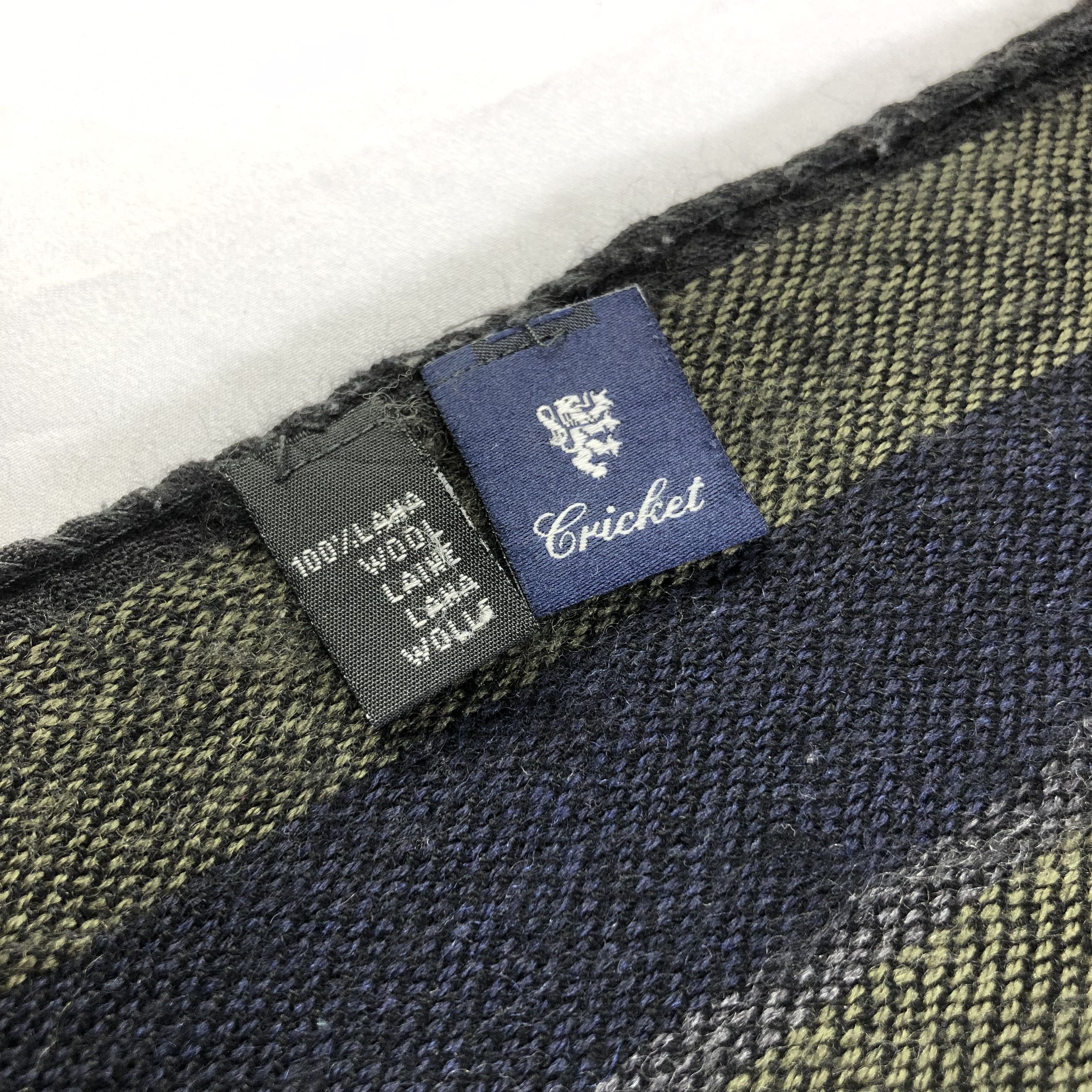 Vintage Cricket Striped Wool Scarf Muffler V1479 Size ONE SIZE - 5 Thumbnail