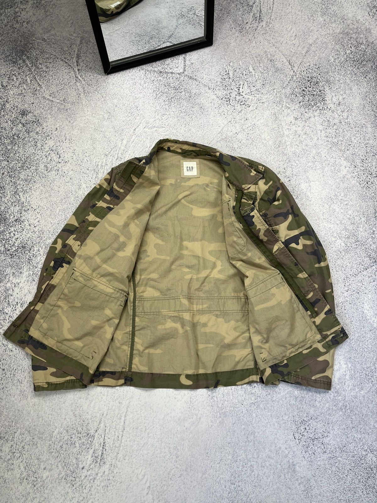 Gap Vintage 00’s Y2k GAP Camo Men’s Field Jacket Japanese Rare Size US M / EU 48-50 / 2 - 8 Thumbnail