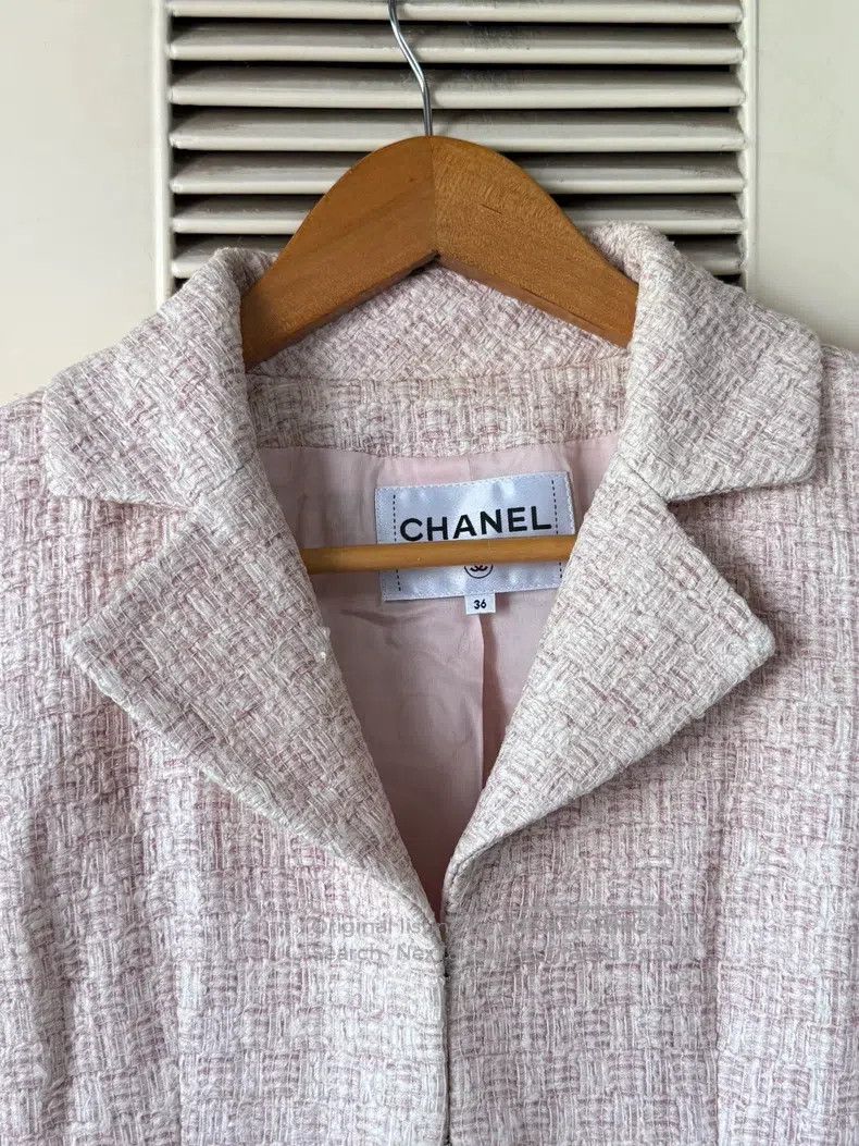 Chanel Chanel Pink knitted suit jacket Size XS / US 0-2 / IT 36-38 - 3 Thumbnail