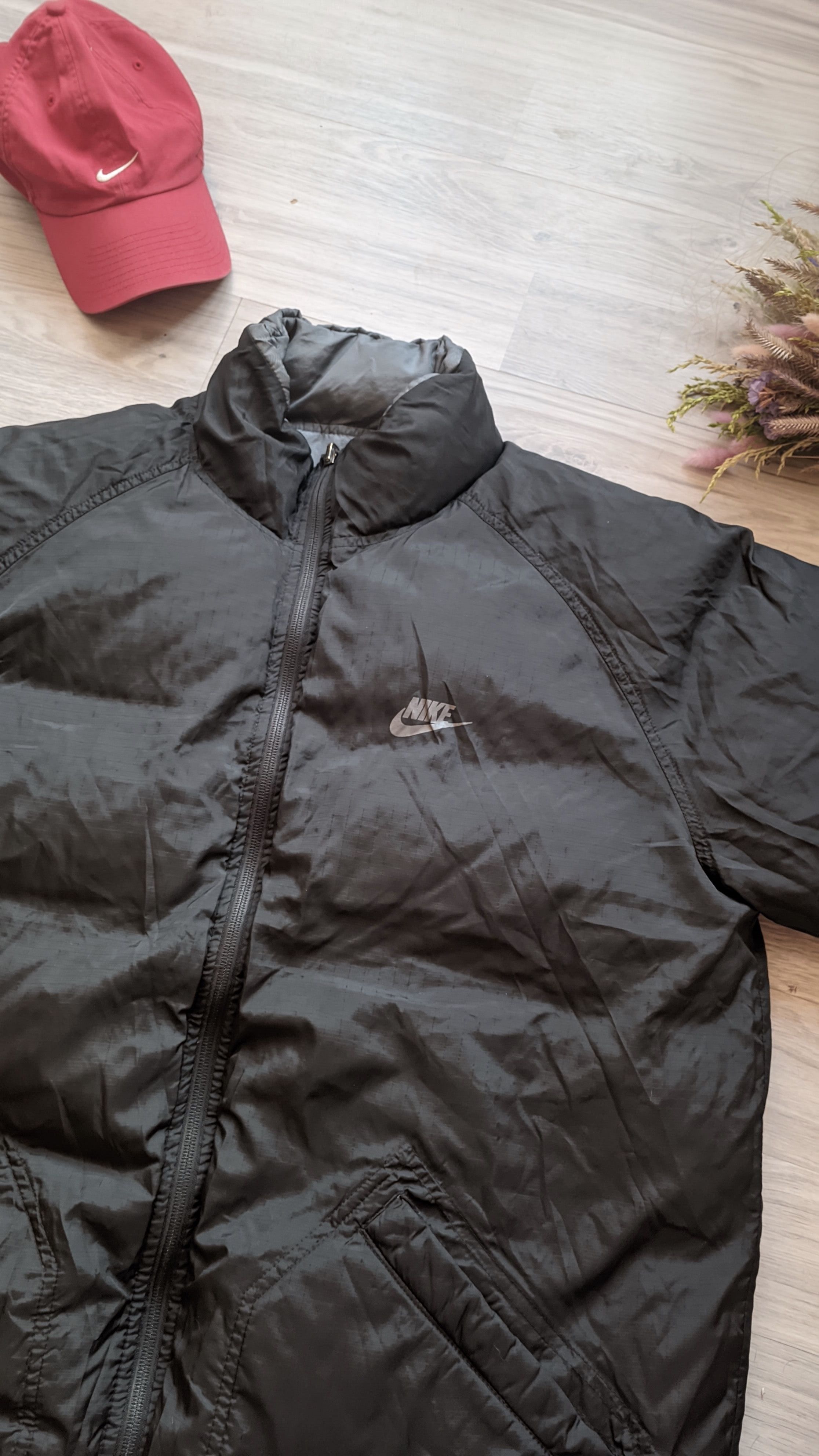 Vintage Nike Y2K Reversible Down Puffer Jacket ralph lauren moncler Size US XL / EU 56 / 4 - 7 Thumbnail