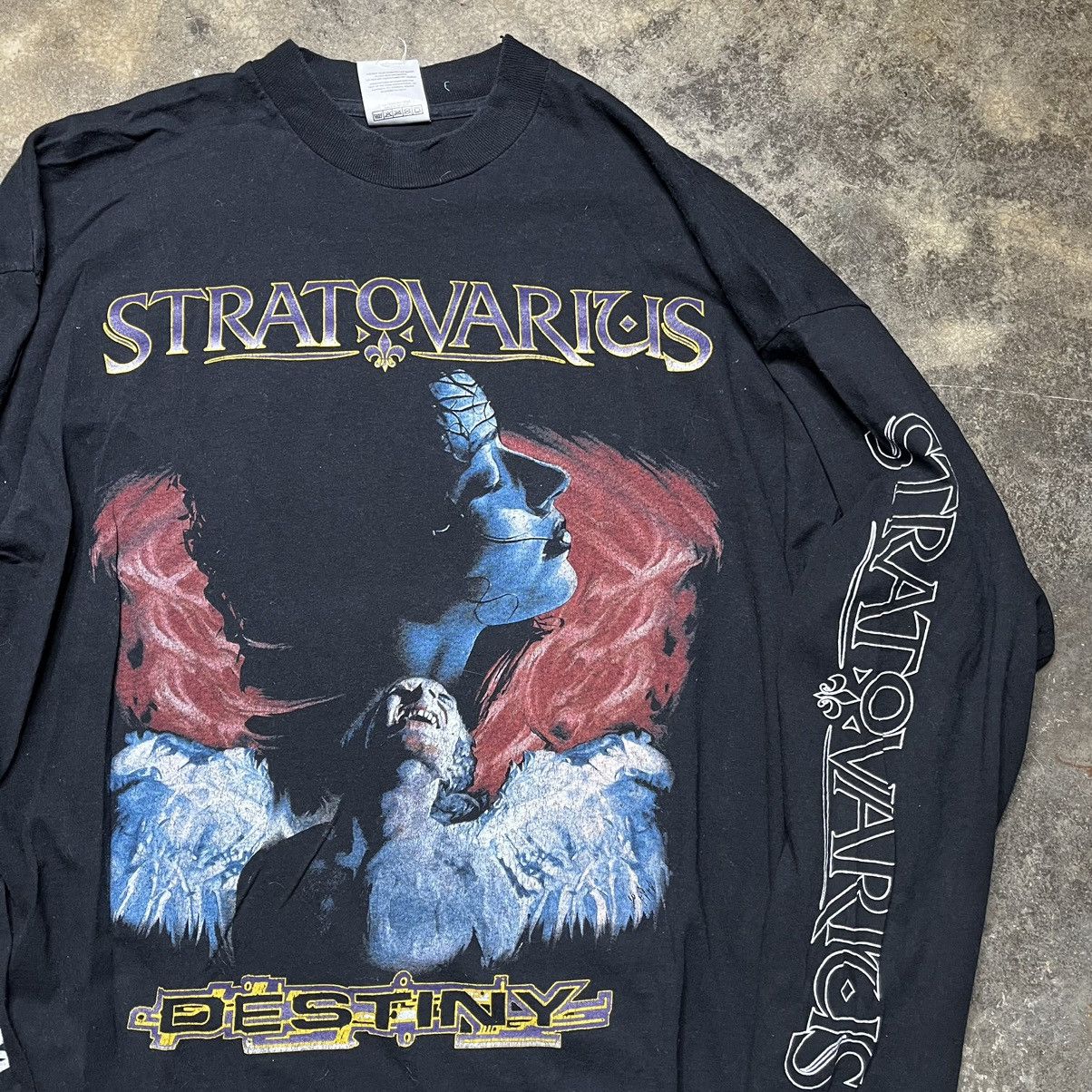 Vintage vintage longsleeve stratovarius destiny band tshirt Size US XL / EU 56 / 4 - 2 Thumbnail