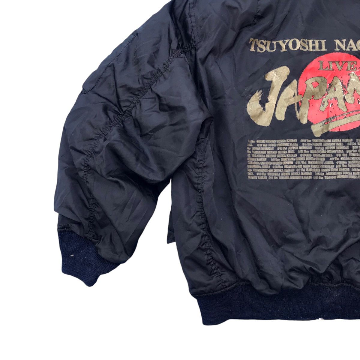 Band Tees × Japanese Brand × Vintage Rare Vintage 90s Tsuyoshi Nagabuchi Live Japan 1993 Ma1 Size US L / EU 52-54 / 3 - 4 Thumbnail