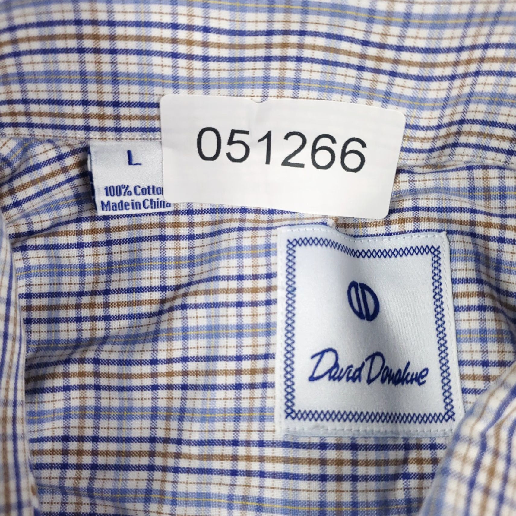 David Donahue David Donahue Shirt Large Blue Red Plaid Long Sleeve Button Up Mens Size US L / EU 52-54 / 3 - 6 Thumbnail